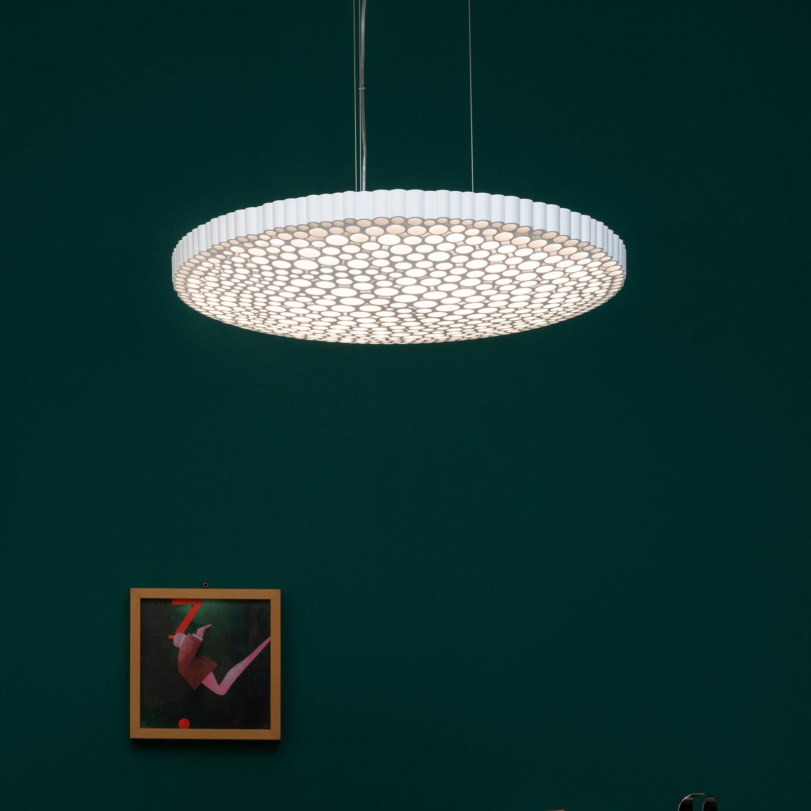 Artemide Calipso LED hanging lamp, 3,000 K