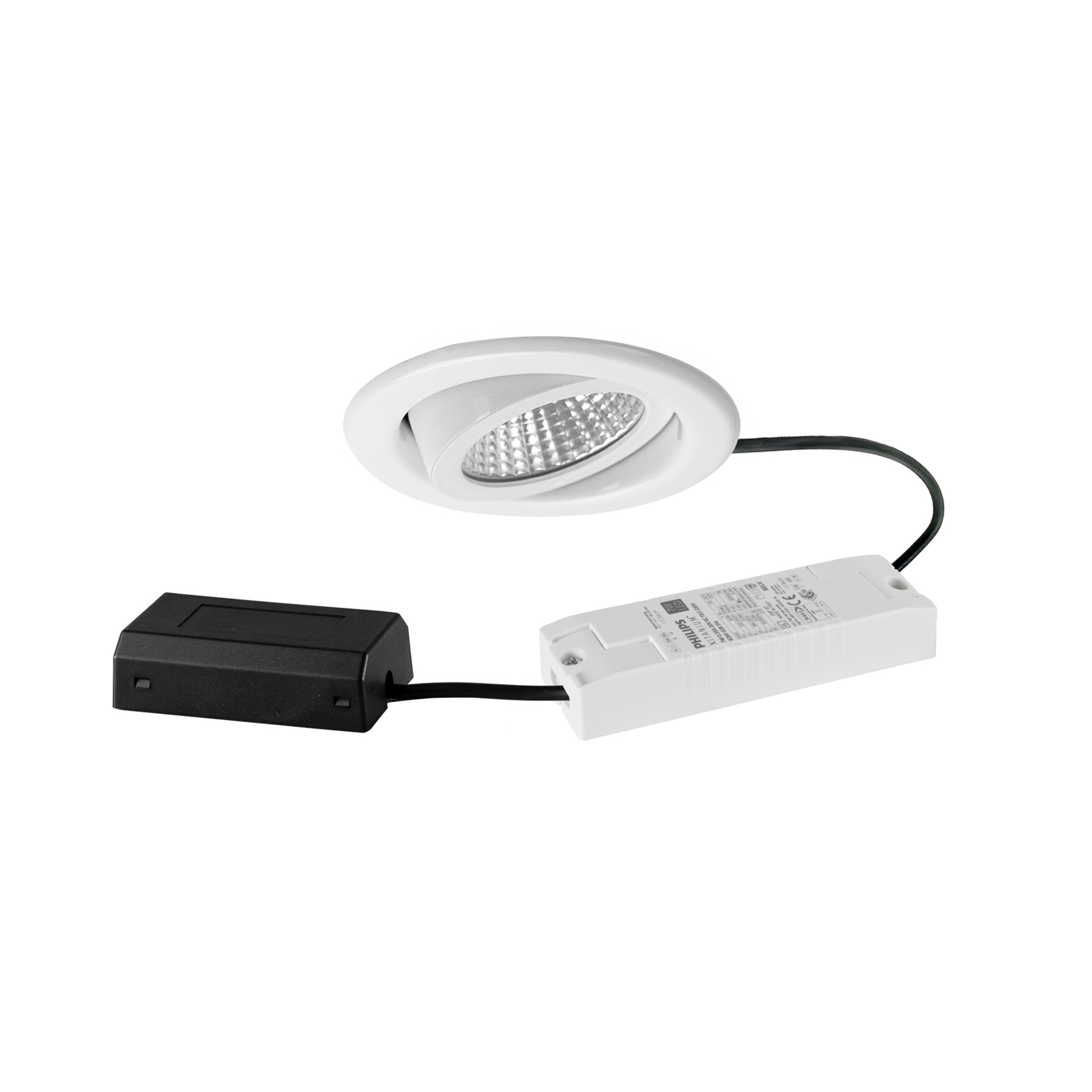 BRUMBERG LED indbygningsspot BB09, DALI, tilslutningsboks, hvid