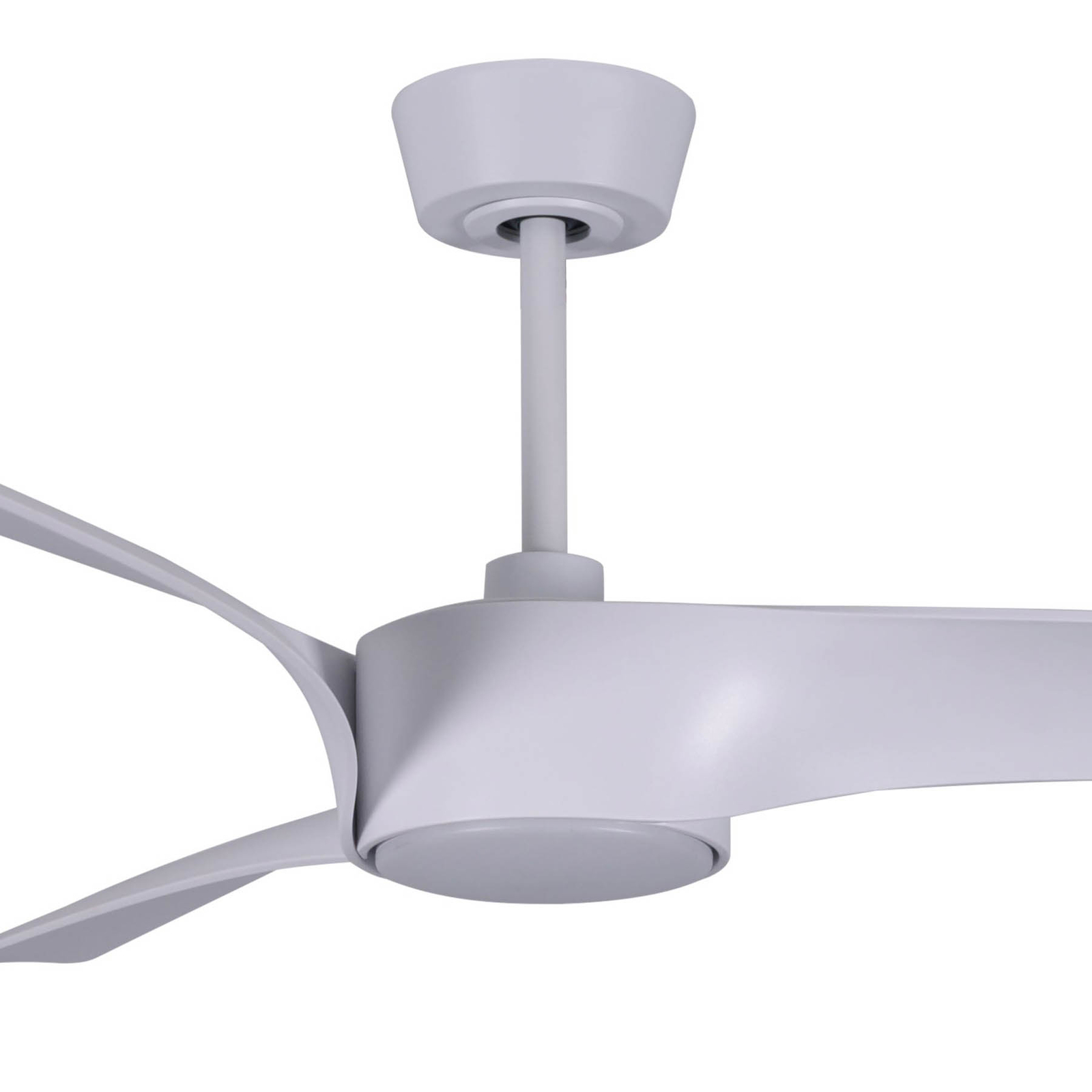 Beacon ceiling fan with light Line, white, Ø 132 cm quiet