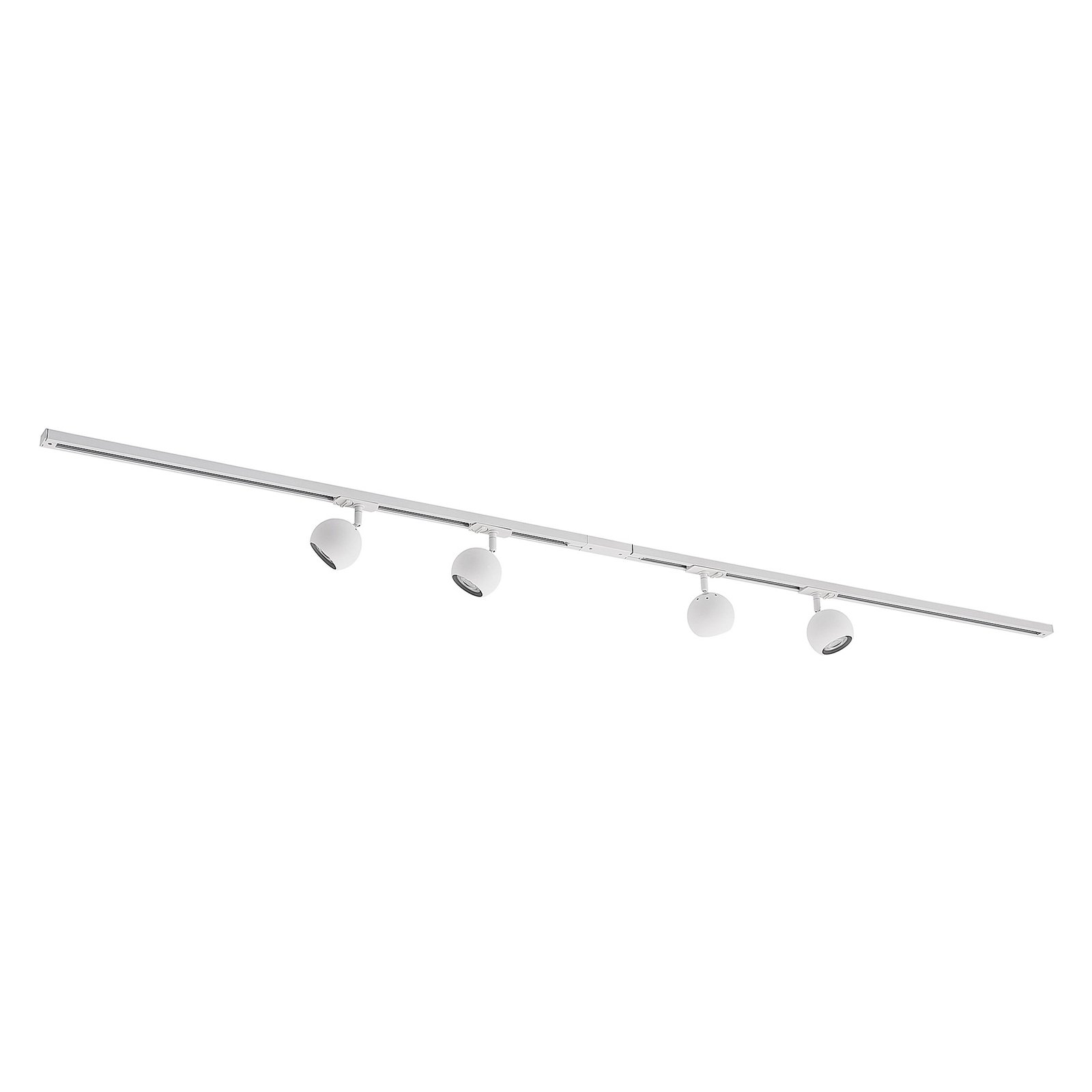 Lindby Linaro 1-fase-railsysteem, 4-lamps, wit