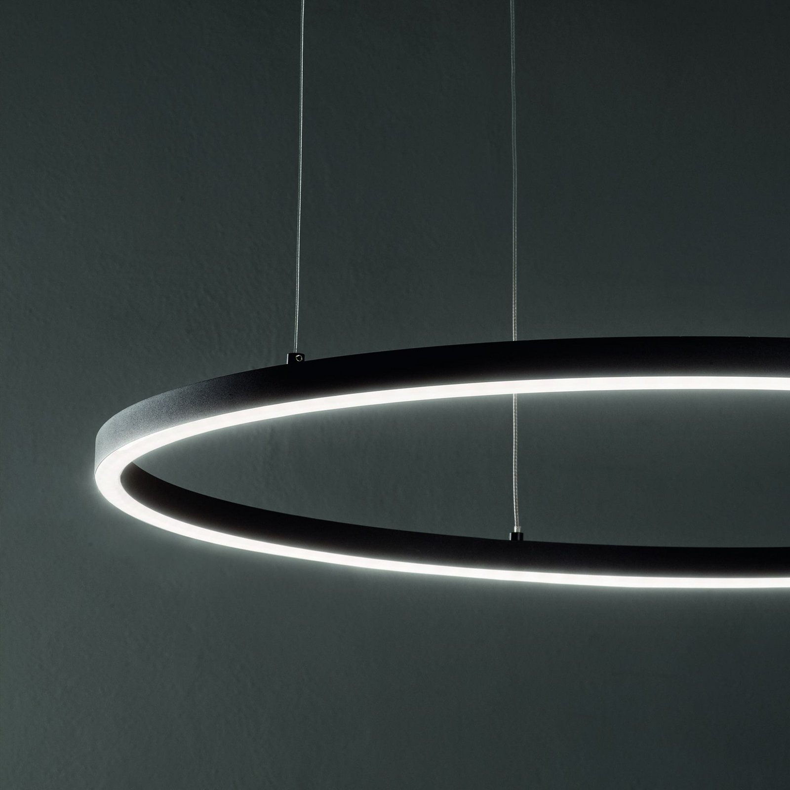 Ideal Lux LED-Hängelampe Oracle Slim Ø 70 cm weiß 3.000 K