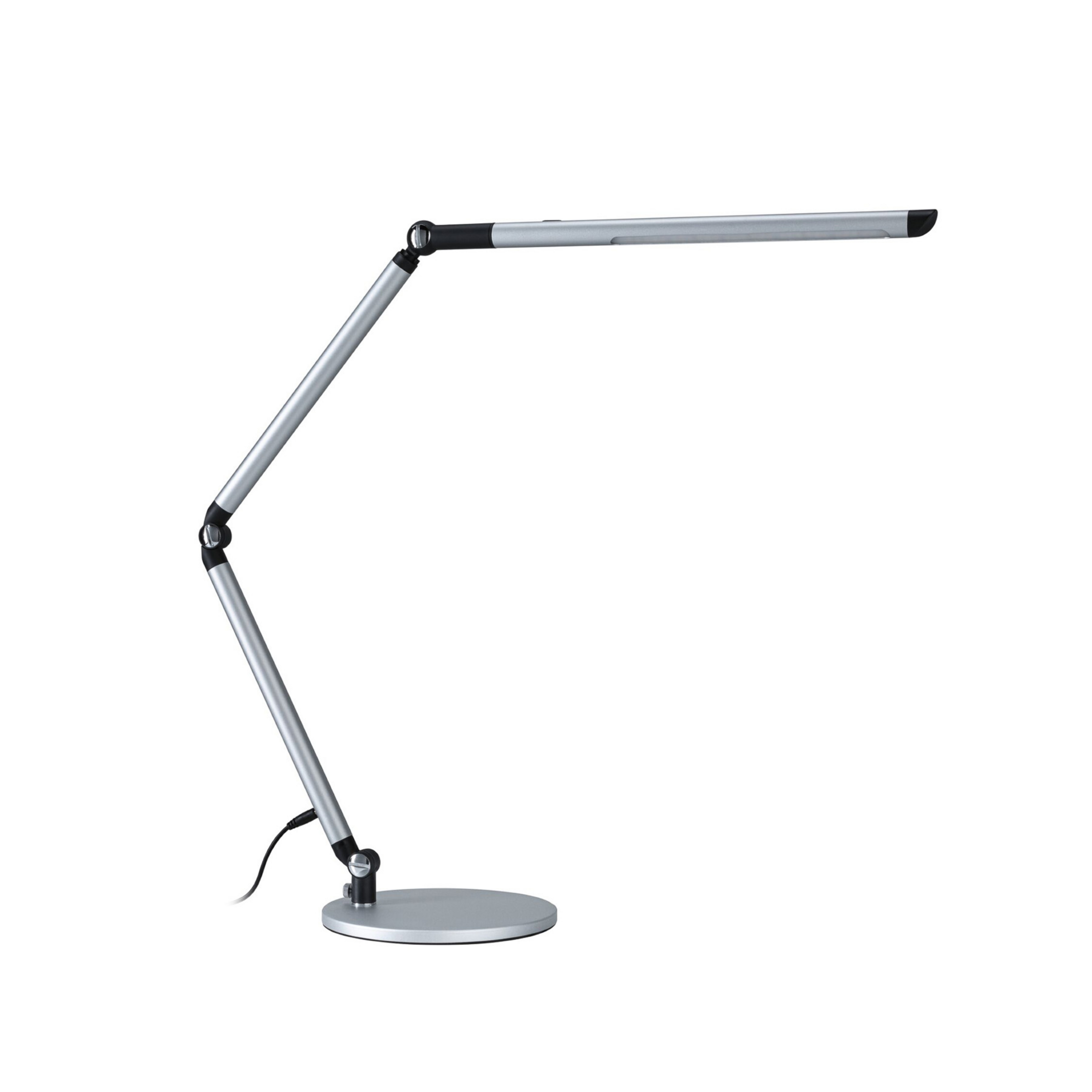 FlexBar LED-skrivebordslampe, sølv, 36 cm, CCT – Paulmann
