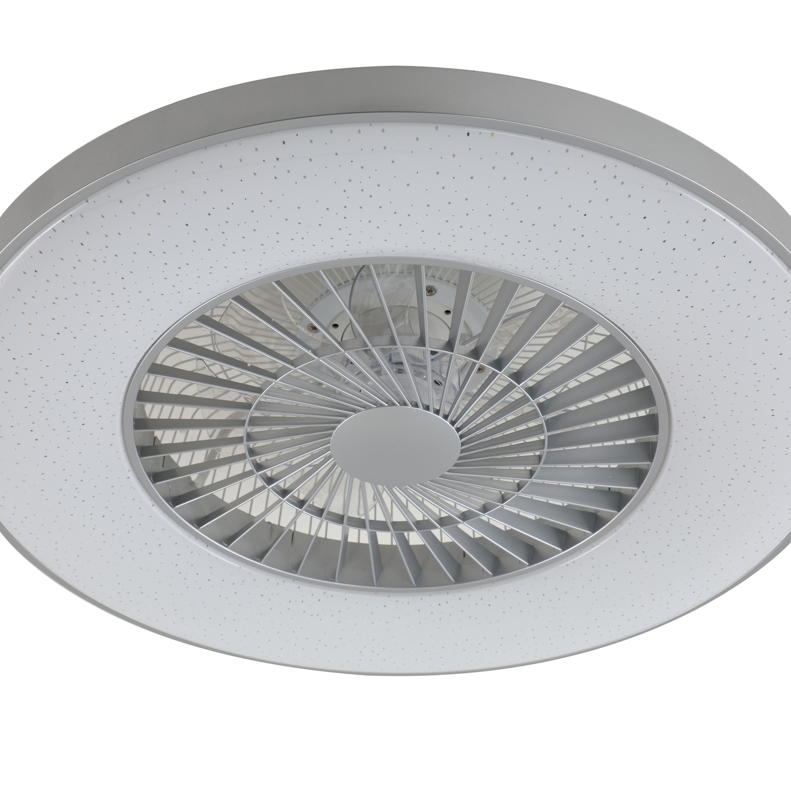 Stropní ventilátor Lindby Smart LED Paavo, šedý, tichý, Tuya