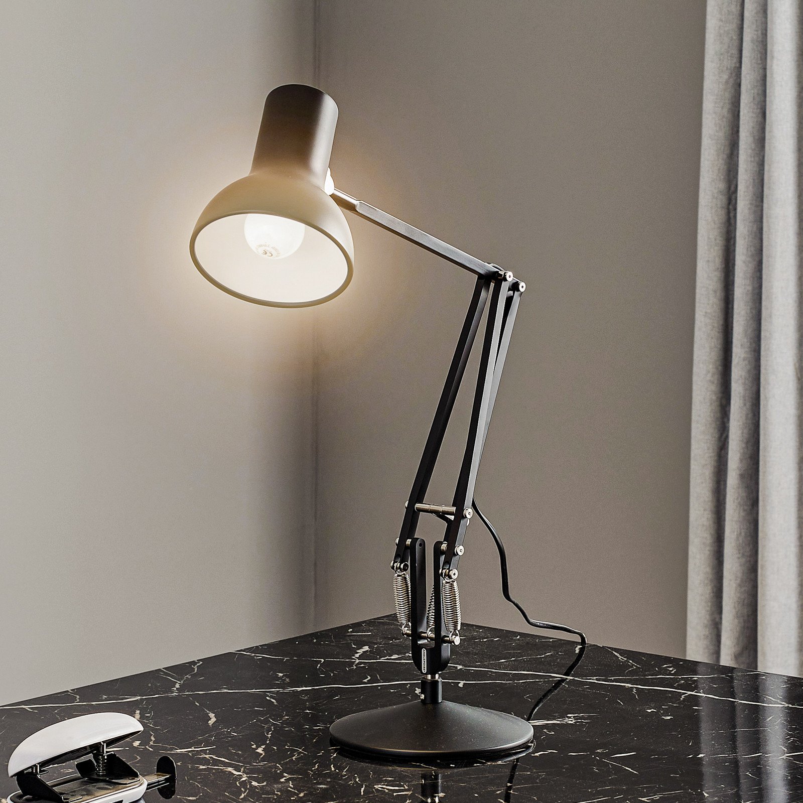 Anglepoise Type 75 Mini lampă de masă negru - Studiu / Birou - Design industrial - Metal