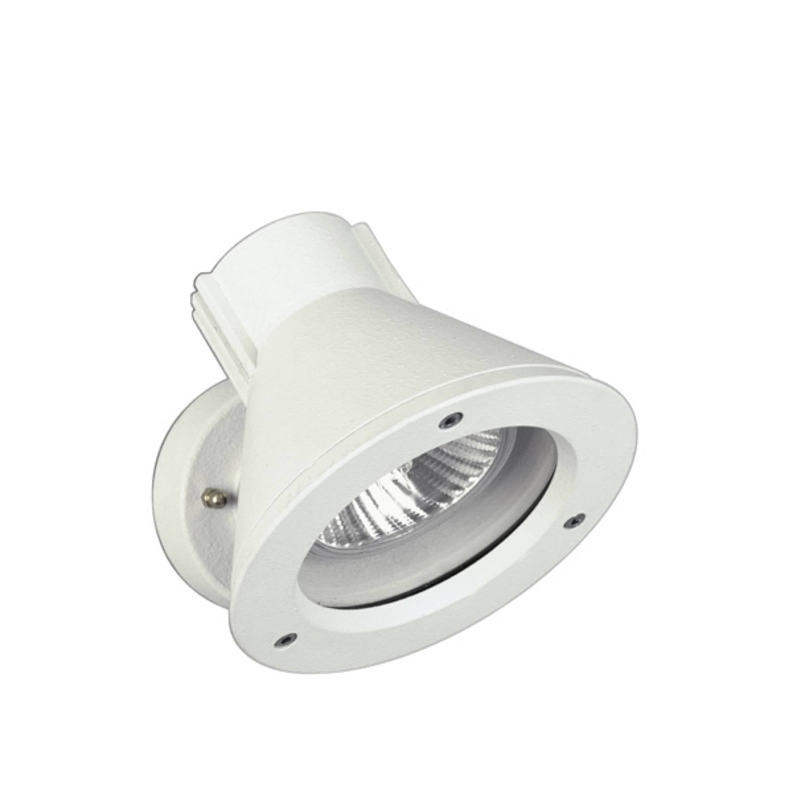 Wandstrahler 643 W, weiß, IP54, E27, Aluminium, schwenkbar