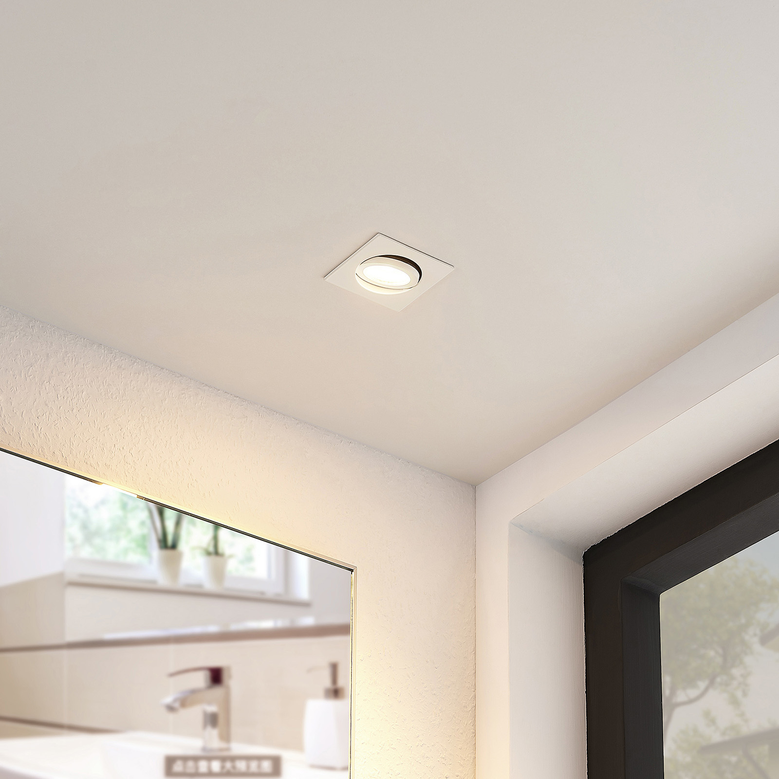 Arcchio Dacio LED downlight angular 36° IP65