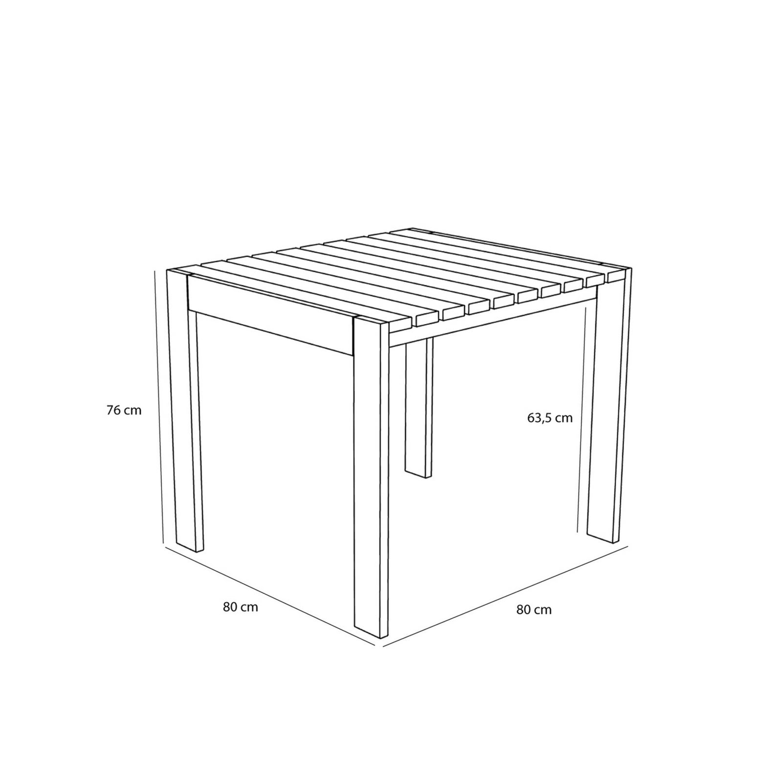 Tavolo da pranzo beige, lunghezza 80 cm - Hübsch