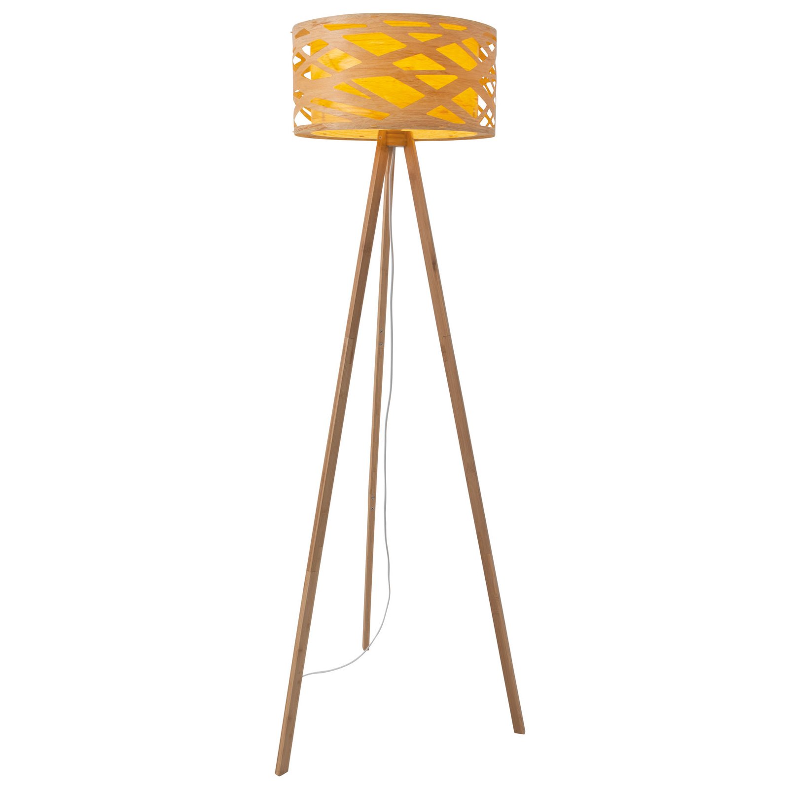 Lampa stojąca Finja z bambusowym trójnogiem