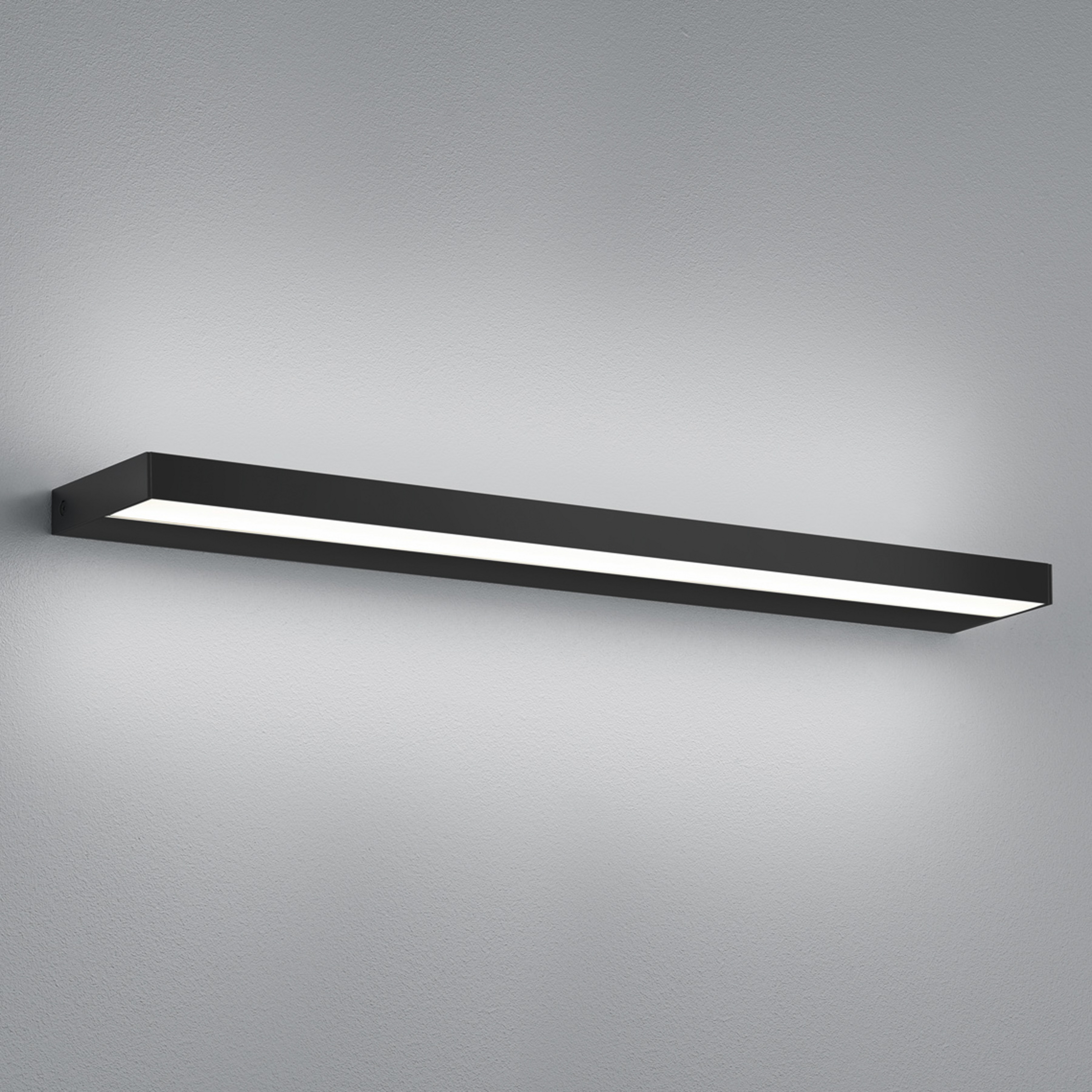 Helestra Slate LED sienas lampa, matēts melns, 60 cm