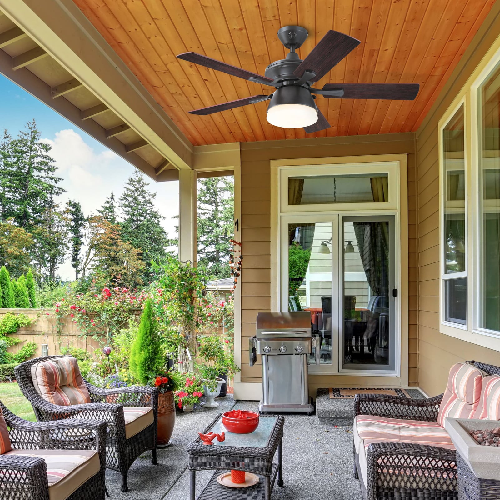 Westinghouse stropni ventilator, svjetlo, 7316240 orah tihi