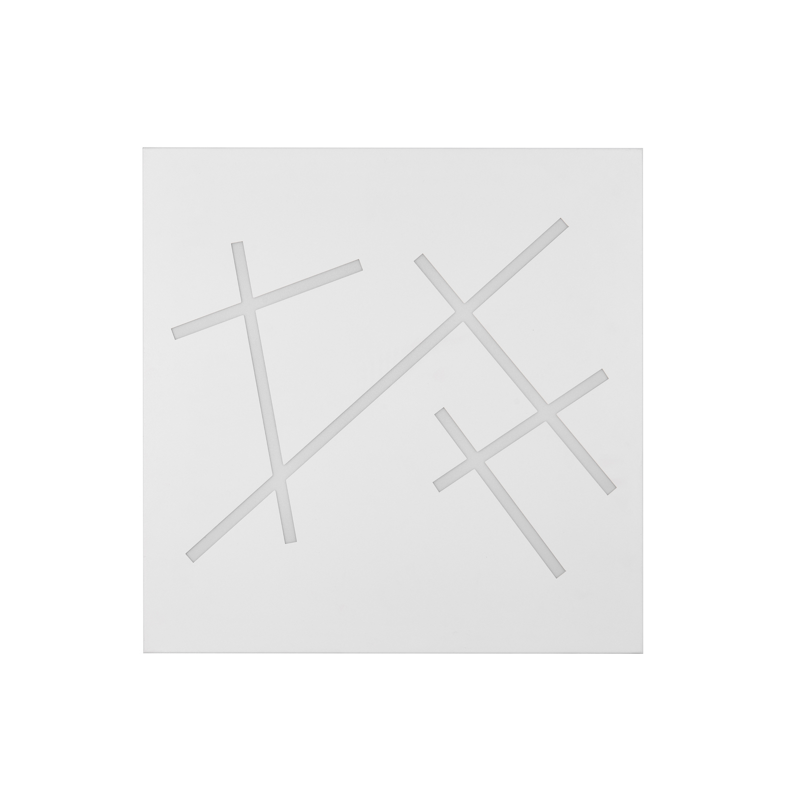 LED-taklampa Snip, matt vit, längd 50 cm, metall, CCT LED-taklampa Snip, matt vit, längd 50 cm, metall, CCT