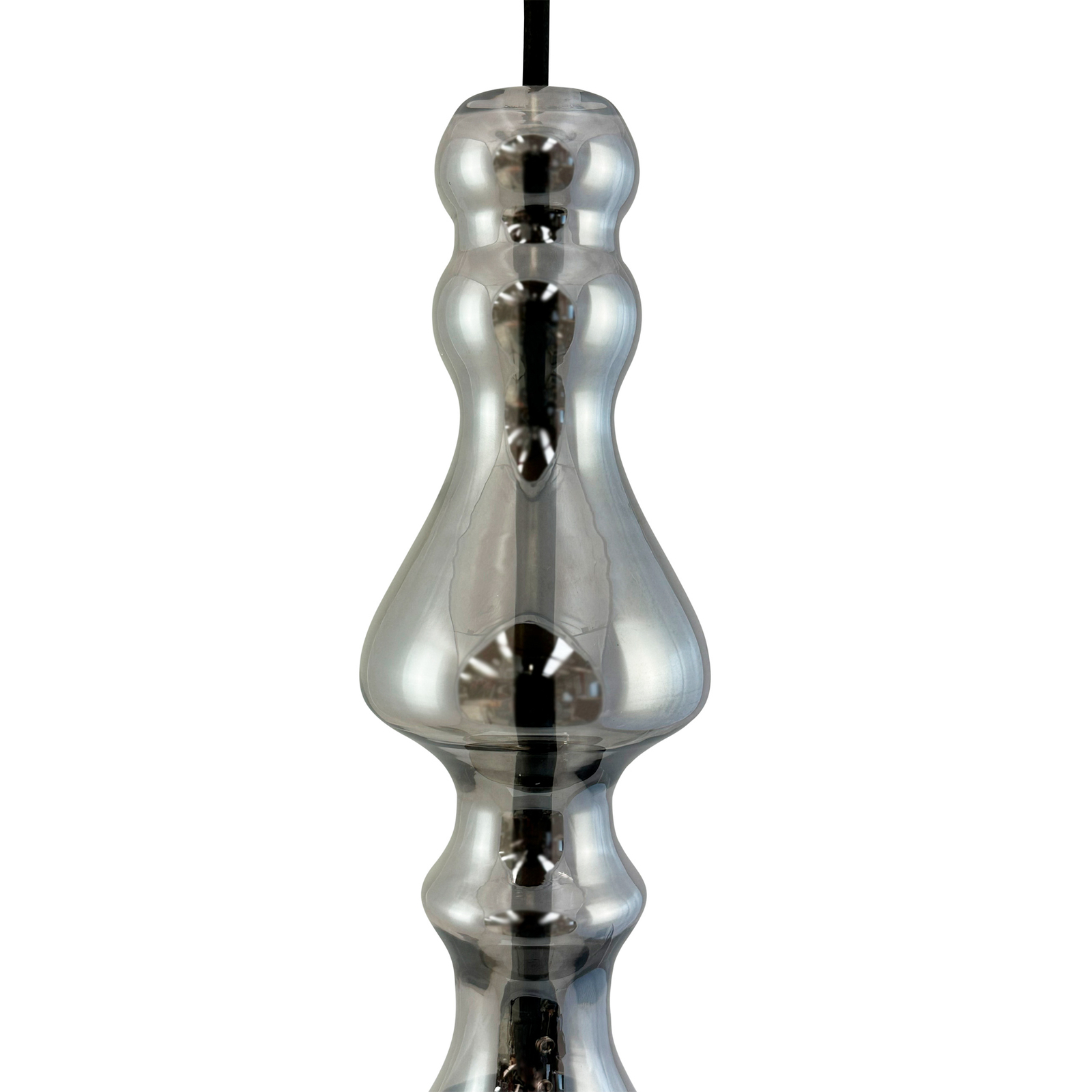 Dyberg Larsen Lea glass hanging light, smoky grey