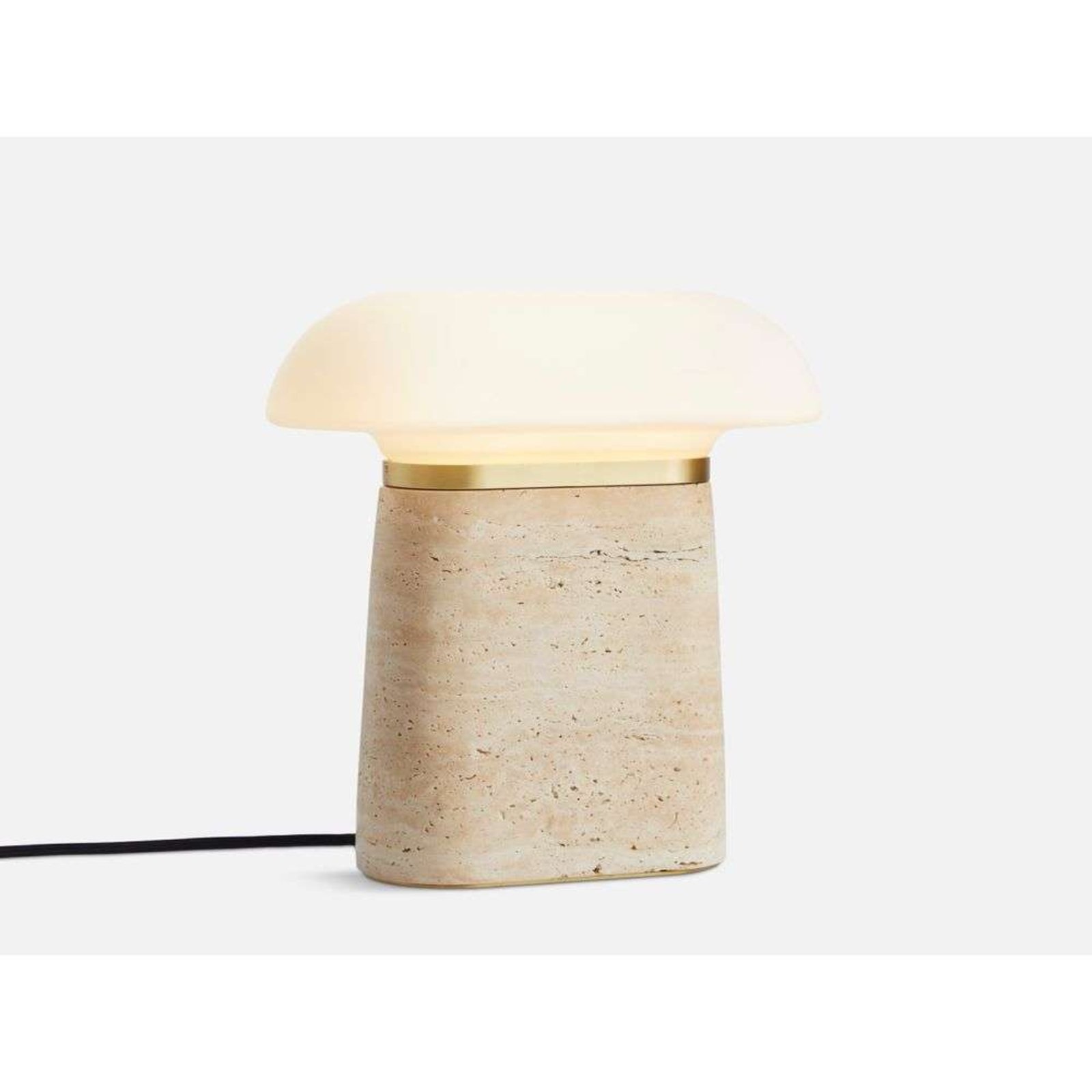 Nova Lampada da Tavolo Ivory Travertine/Opal - Woud