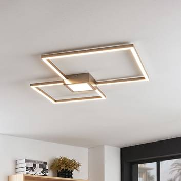 LED-taklampe Duetto, kvadrater