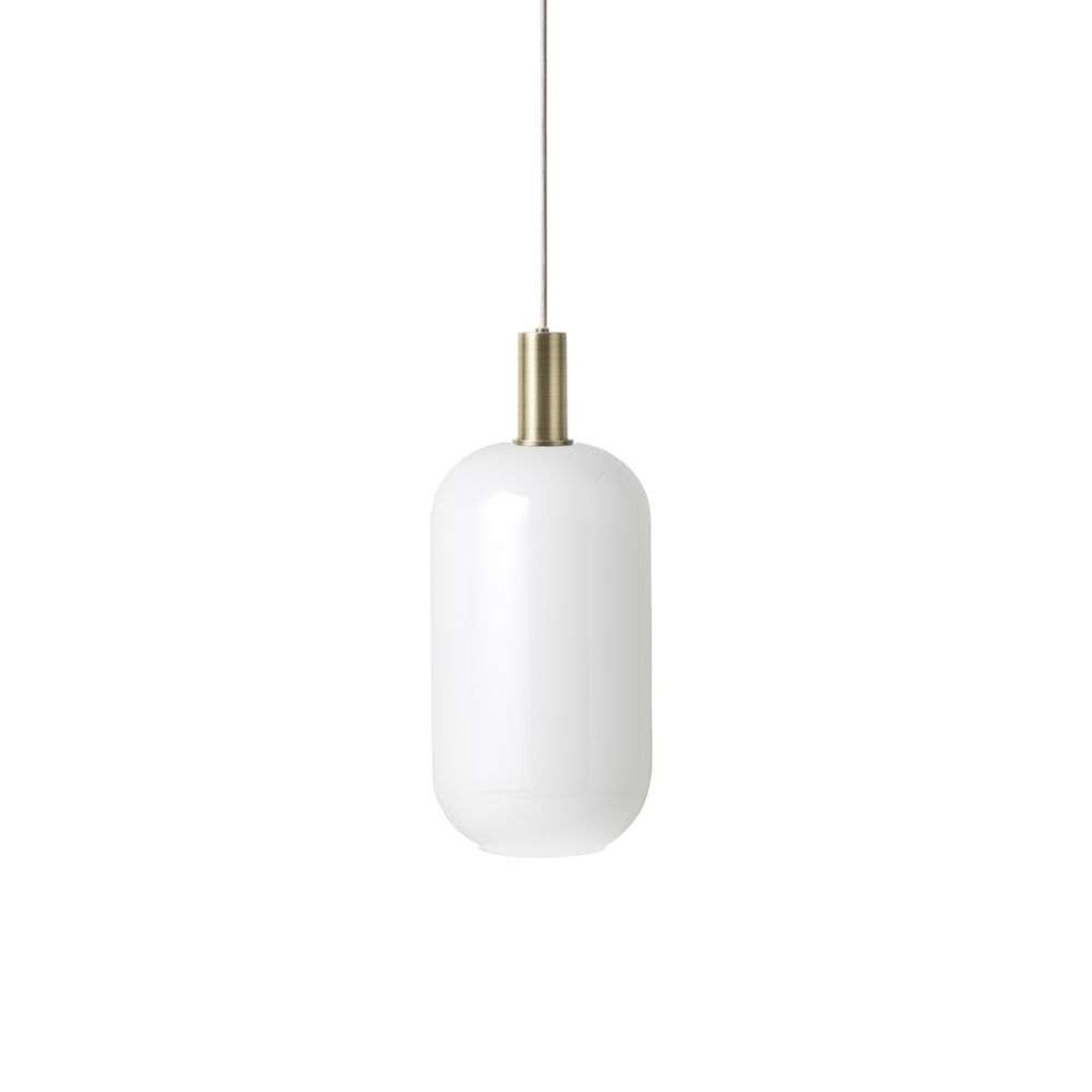 Collect Lustră Pendul Opal Tall Low Brass - ferm LIVING