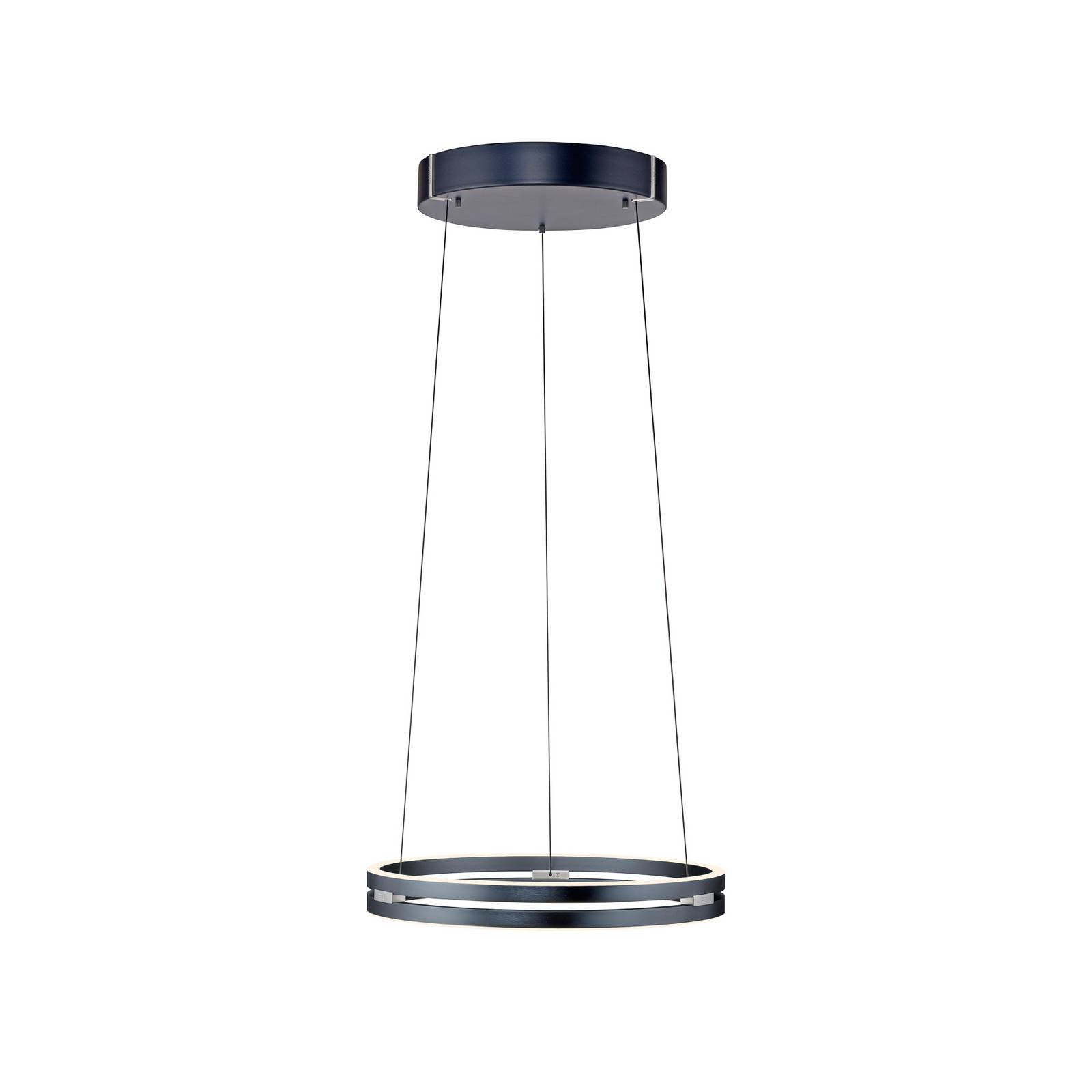 PURE LED-Hängeleuchte E-Loop grau Ø 50 cm Aluminium CCT