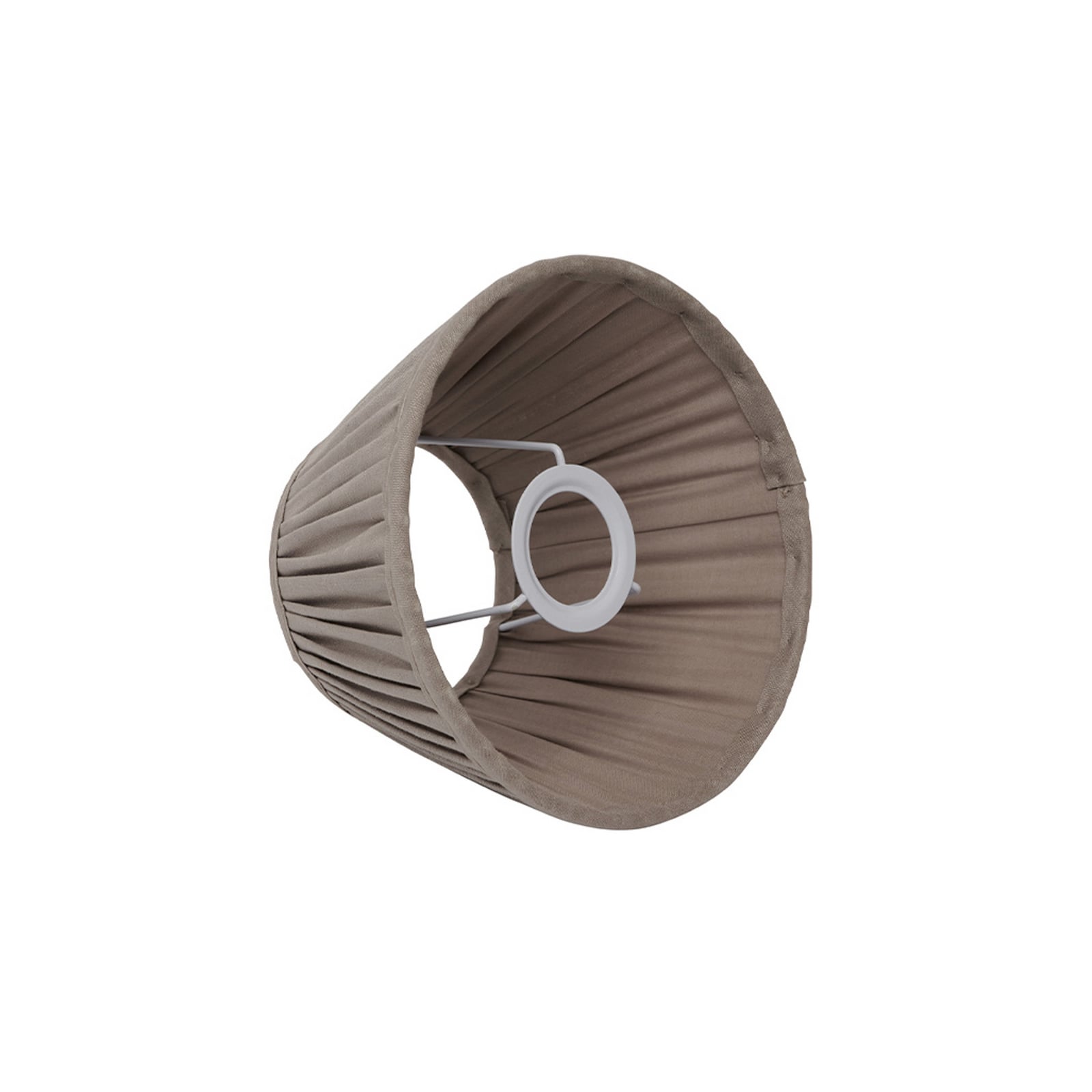 Paralume Ella, grigio, Ø 26 cm, lino - Watt & Veke