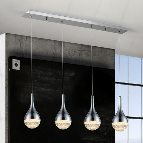 Lampa wisząca LED Elie, 4-punktowa