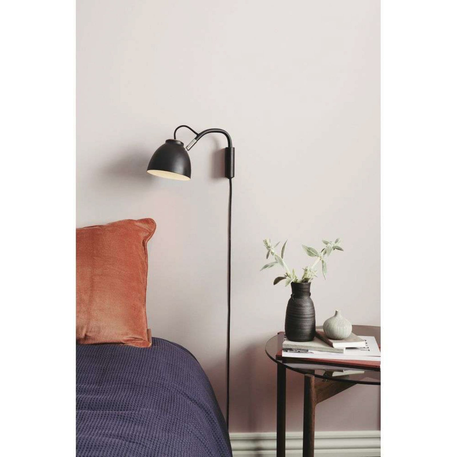 Nivå Væglampe Grey/Wood Halo Design - Metal