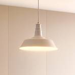 Candeeiro suspenso Lindby Laylan, branco, Ø 36 cm, metal