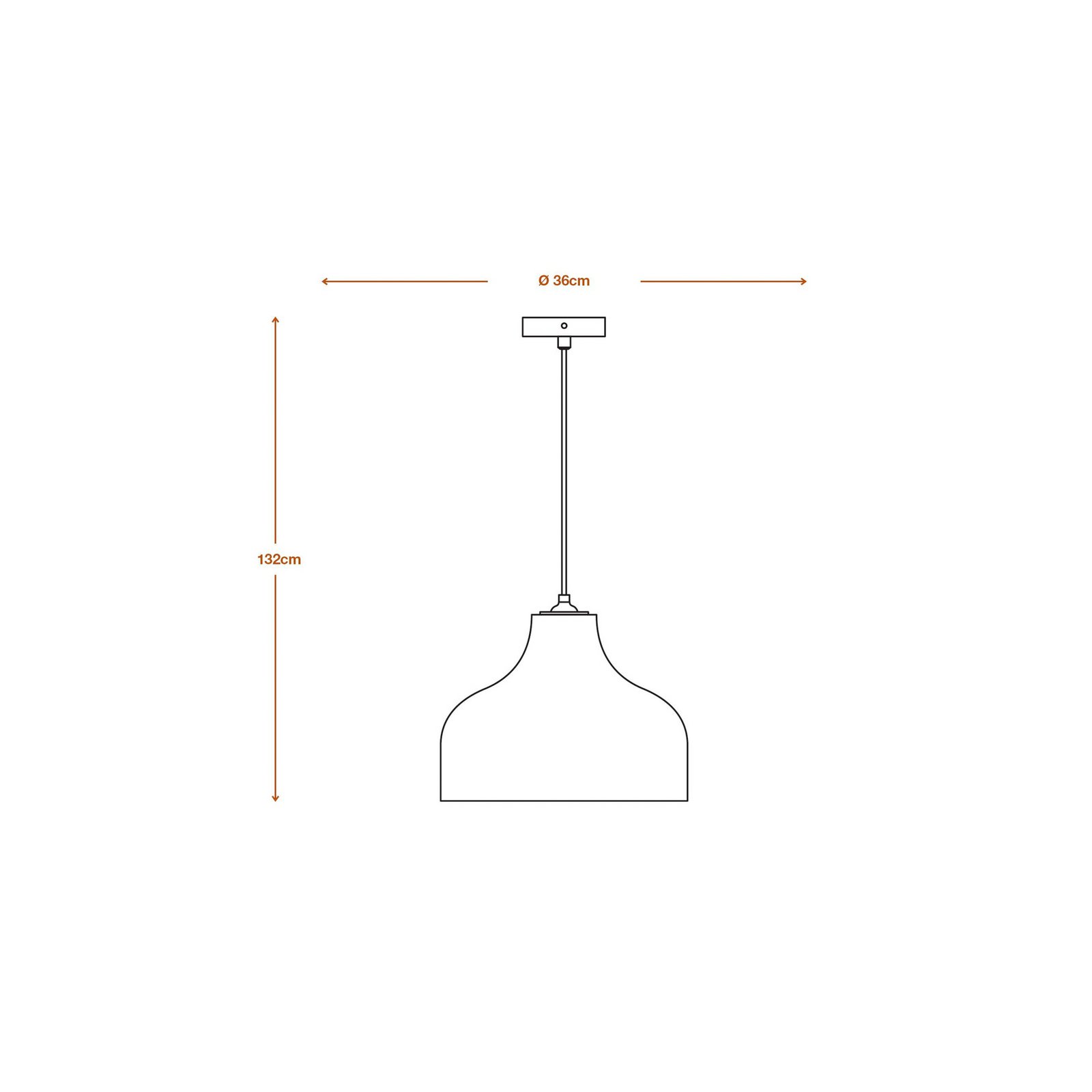 OSRAM Hängeleuchte HAT, braun, Ø 36 cm, Wellpappe, E27
