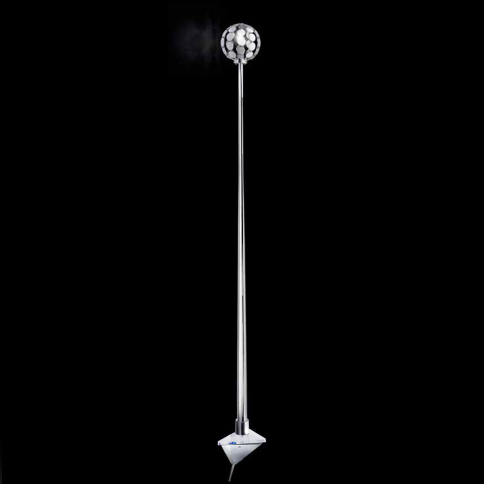 PATRIZIA VOLPATO Sfera wall light, clear mount, 151 cm, for Living / Dining Room, metal, acrylic glass, G9, 75 W, energy efficiency: D, H: 151 cm
