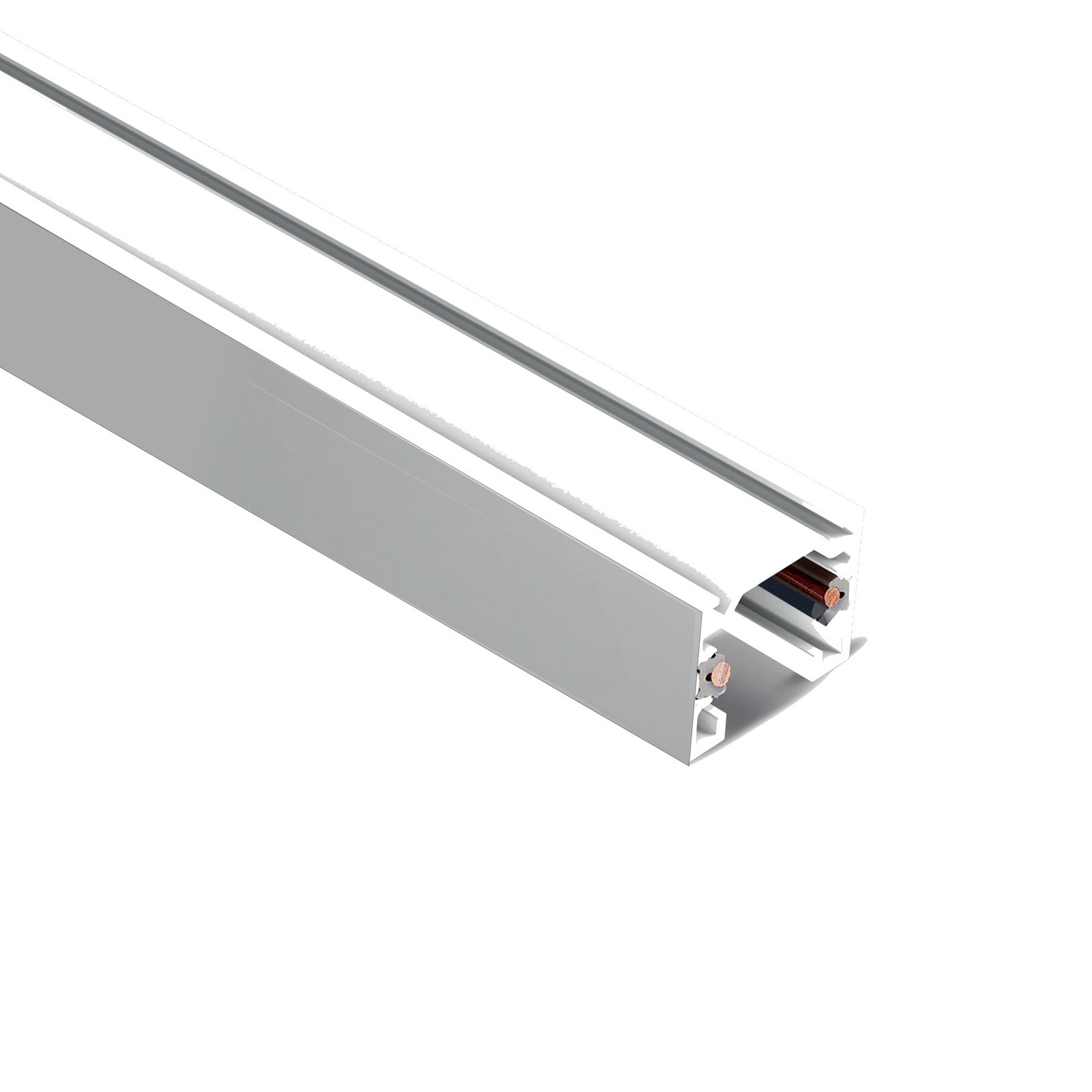 Ivela SQUARE 48 W track system, white, length 100 cm, metal