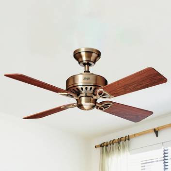 Hunter Bayport ceiling fan, rosewood/oak