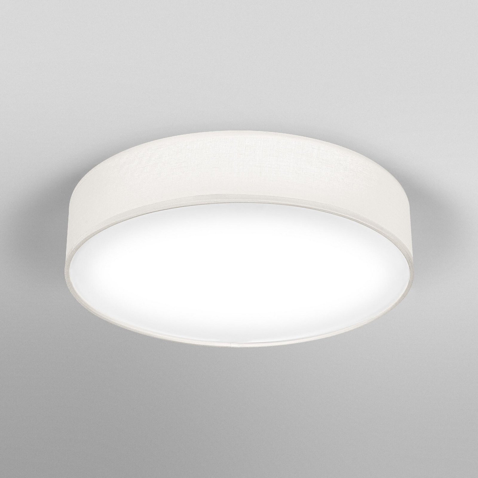 Lampa sufitowa OSRAM ORBIS PARIS, beżowa, Ø 48 cm, tekstylna, E27