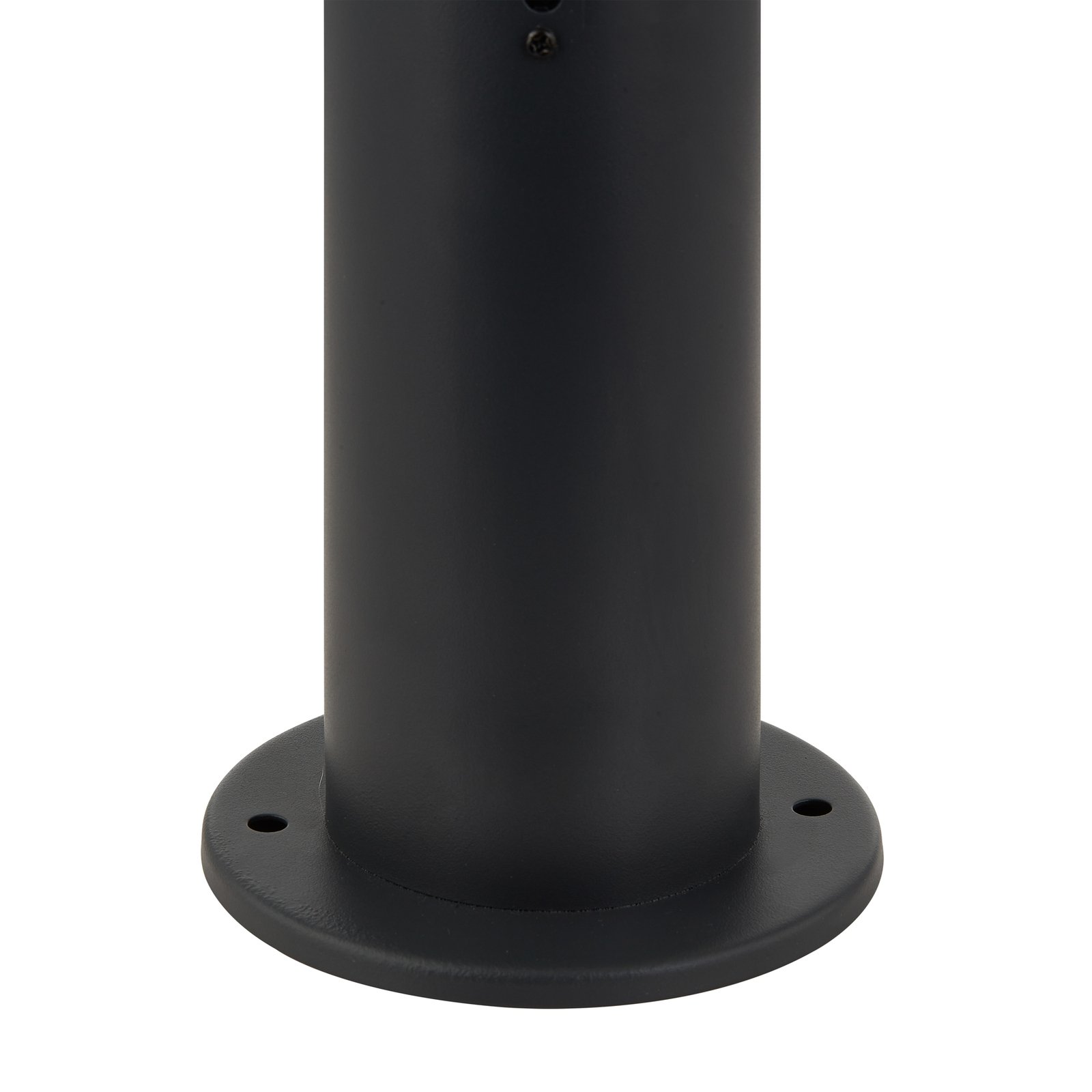 Lindby Statius sokkellamp, zwart, ijzer, sensor, 45 cm