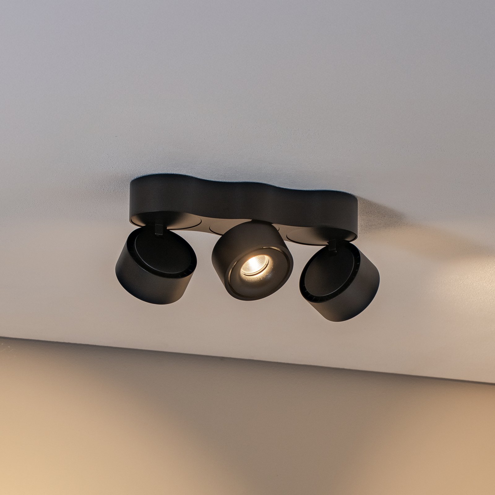 Rotari 3 LED Felületre szerelt spot 3x8,9W Fekete - Arcchio