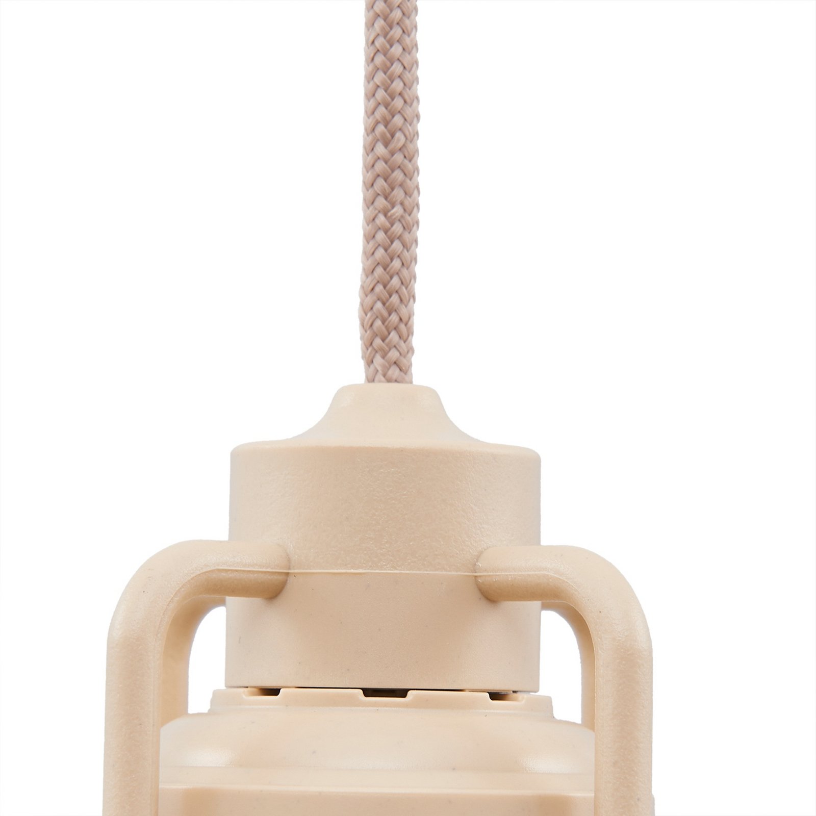 Lindby LED pendant light Raul, beige, aluminium, Ø 15cm
