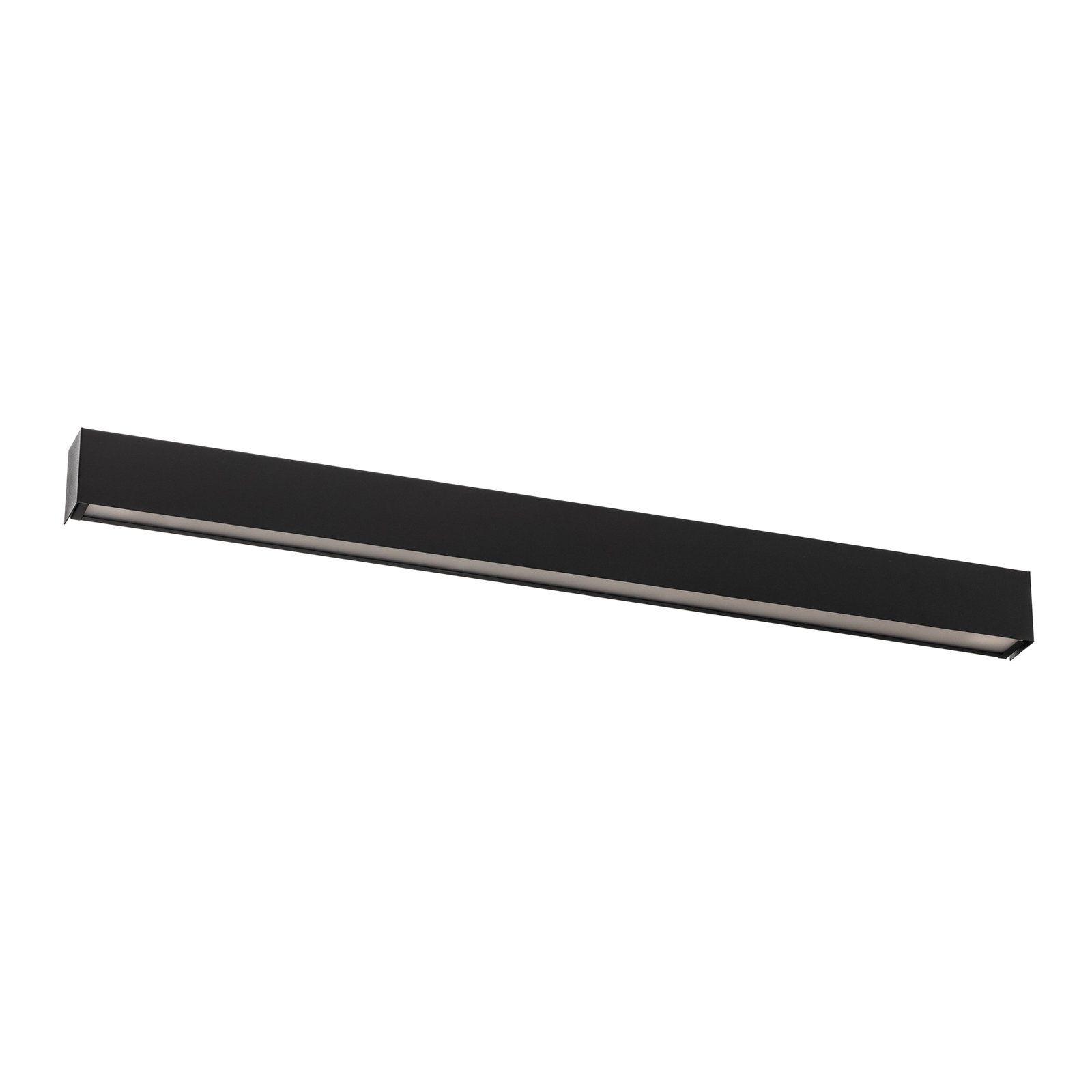 Straight M wandlamp, 92 cm, zwart