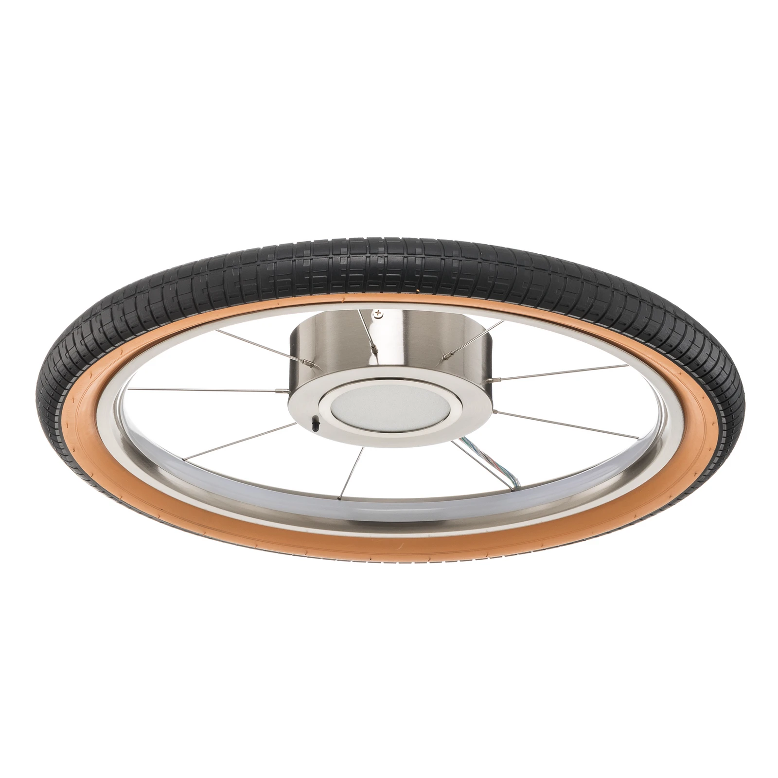 Plafón LED Wheel, RGB, negro