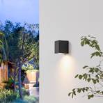 Prios Irfan vanjska zidna svjetiljka četvrtasta crna 10 cm