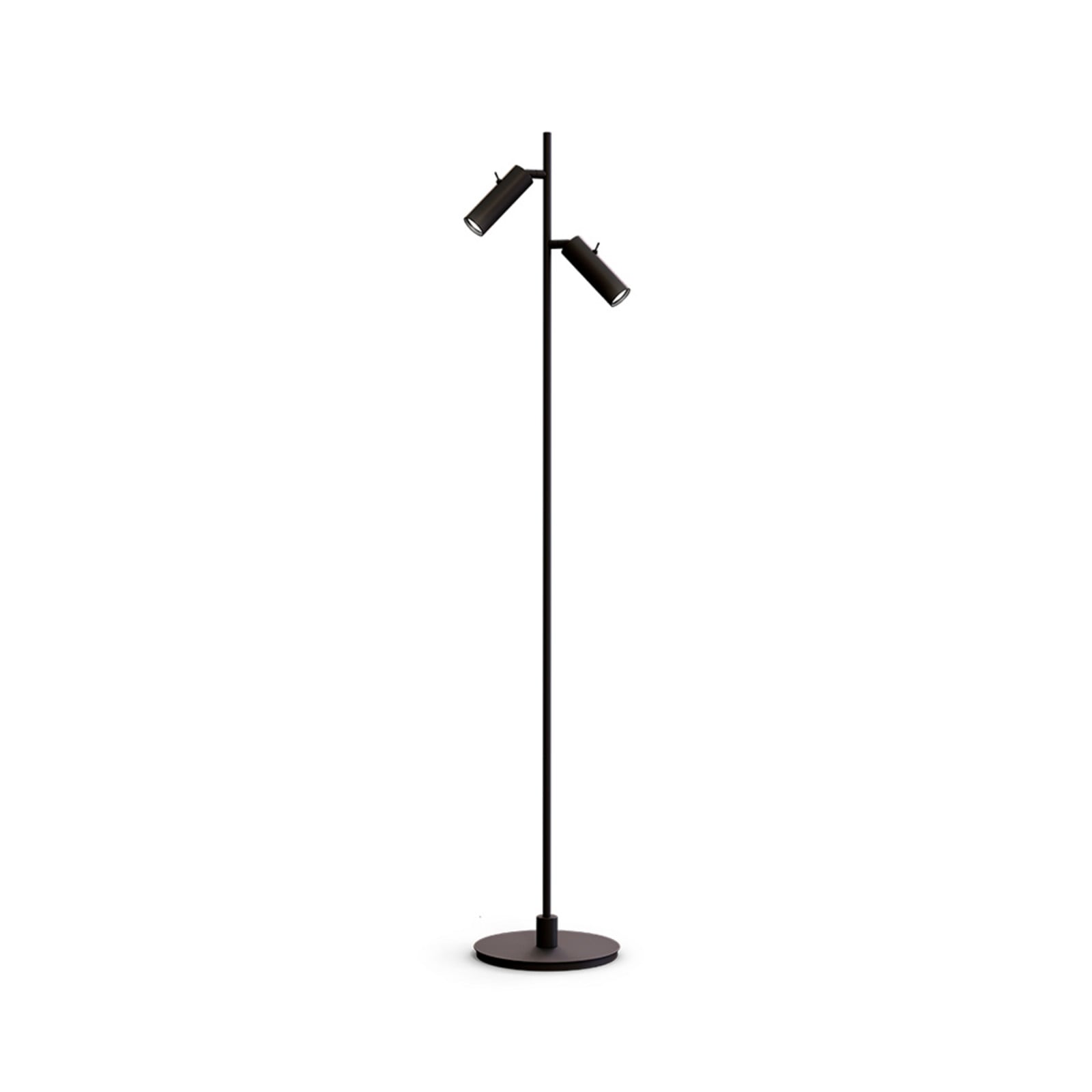 Pipeline 2 Gulvlampe Matt Black Herstal - Stue - Metal
