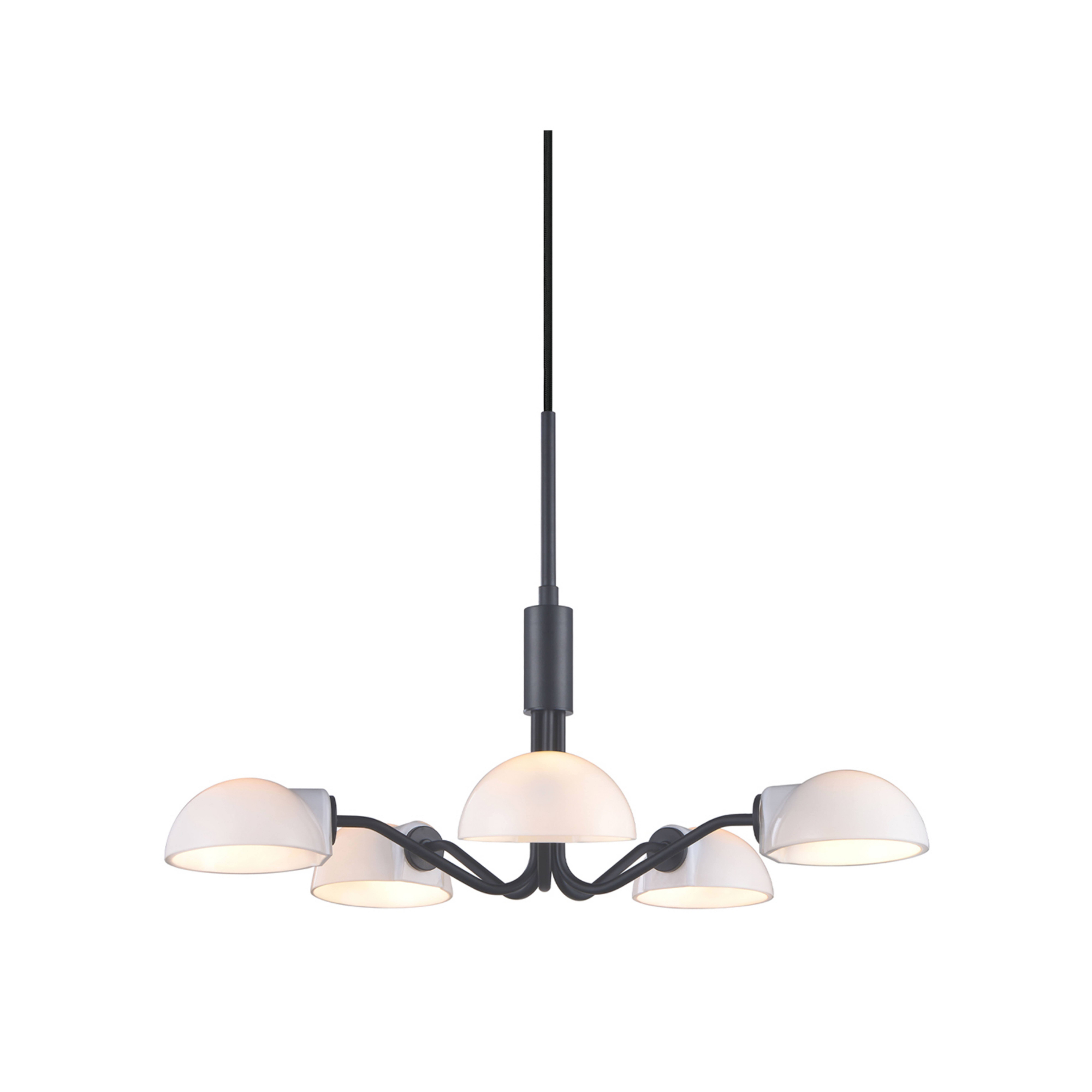 Lustre Kjøbenhavn, noir/opale, Ø 50 cm - Halo Design