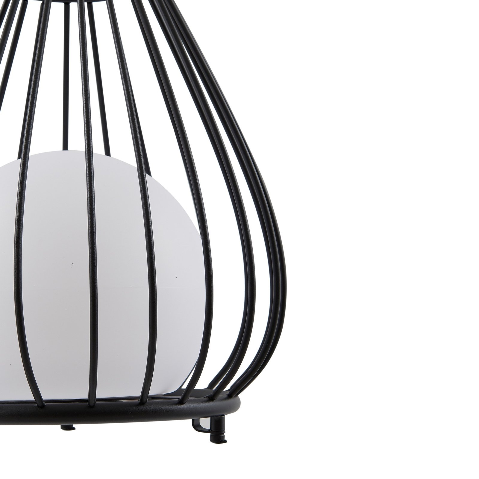 Kelda Portable Cellule solaire Lampe de Table Noir - Lindby