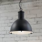 Lindby Luciane outdoor pendant light, black, aluminium, Ø 31.8 cm