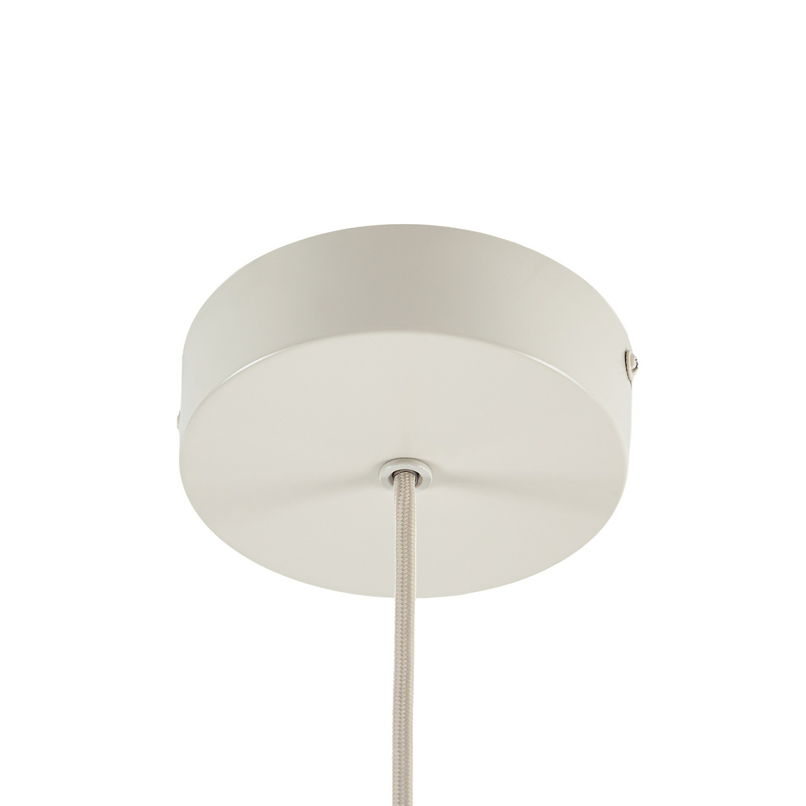 Żyrandol Rico, beżowa, Ø 38 cm, metal/szkło – Nola