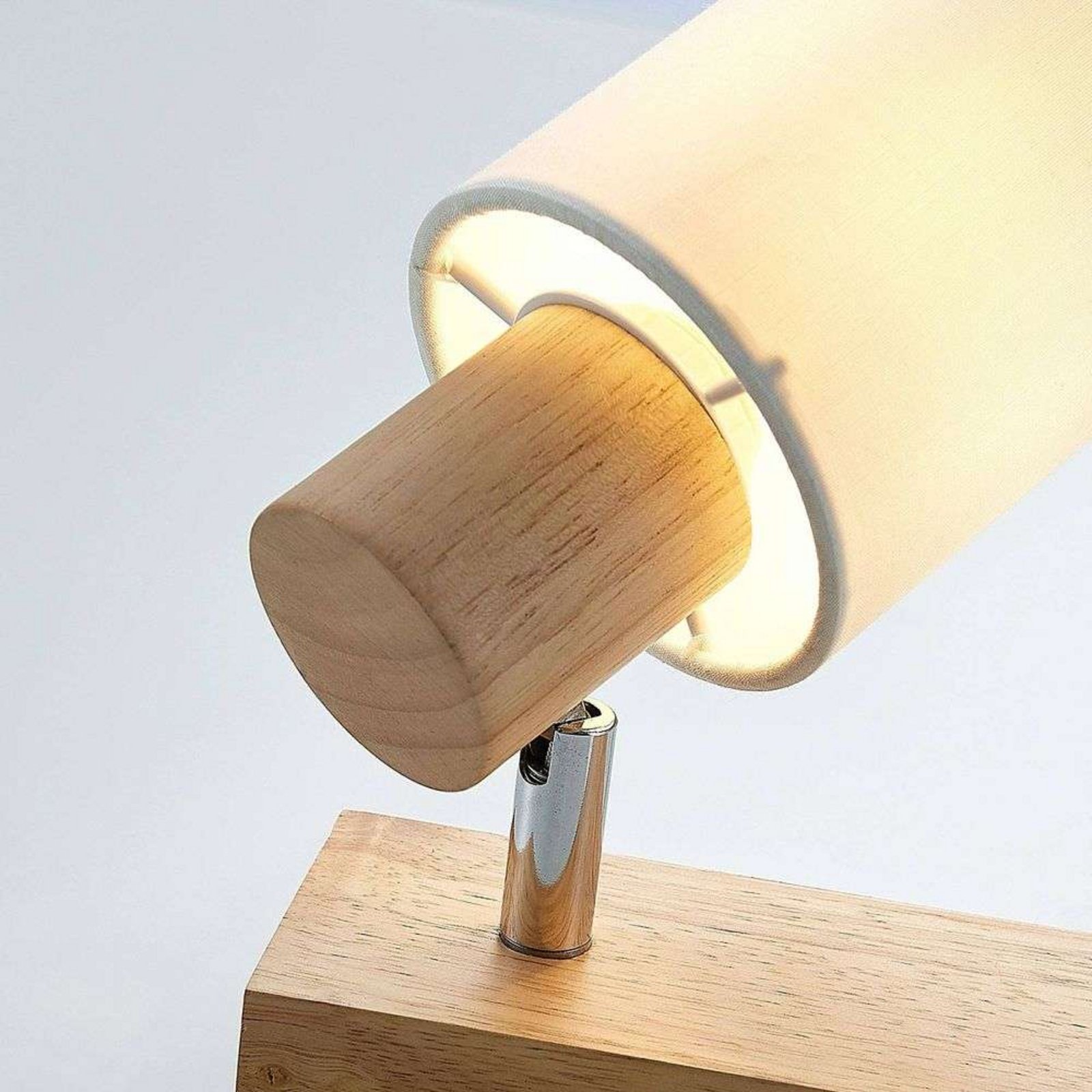 Wanessa Candeeiro de Parede Light Wood/White - Lindby