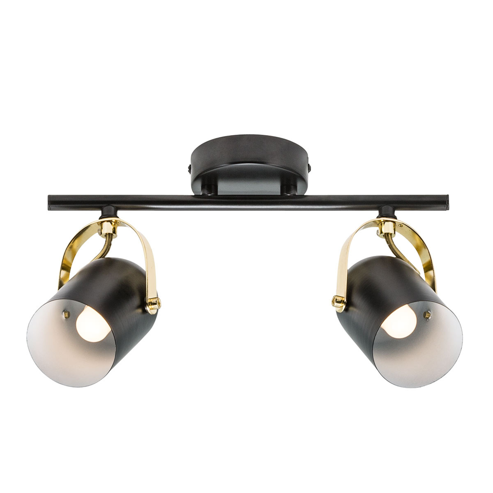 Nordlux Lotus ceiling spotlight, two-bulb, for Living / Dining Room, metal, plastic, E14, 40 W, energy efficiency: A++, L: 37 cm, H: 20 cm