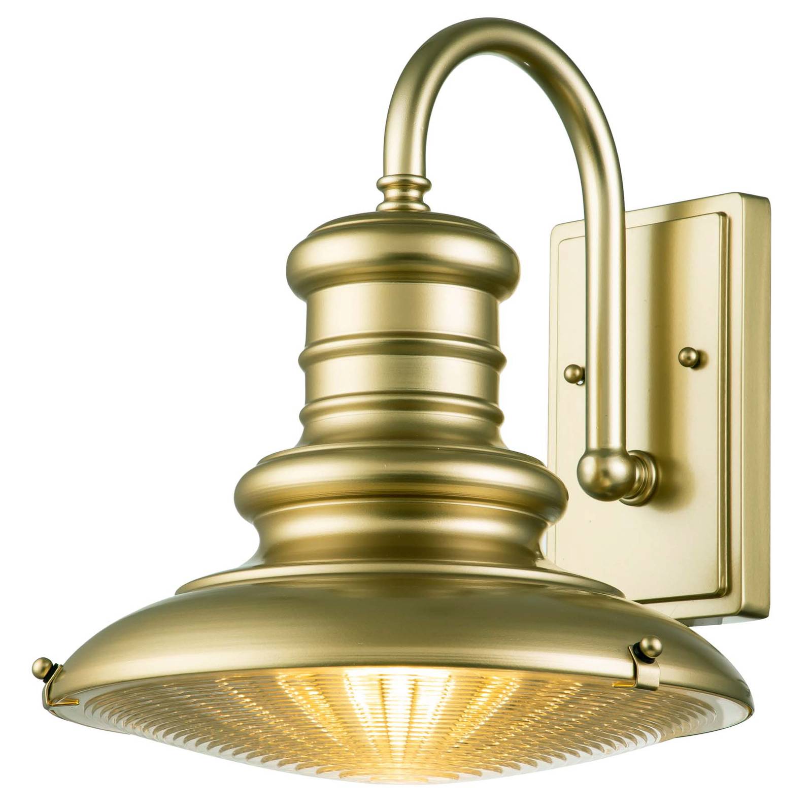 Feiss - FE-REDDING2-M-PDB Wandleuchte redding station E27 1x60W IP44 Aluminium Bronze bemalt Glas H318cm B305cm dimmbar