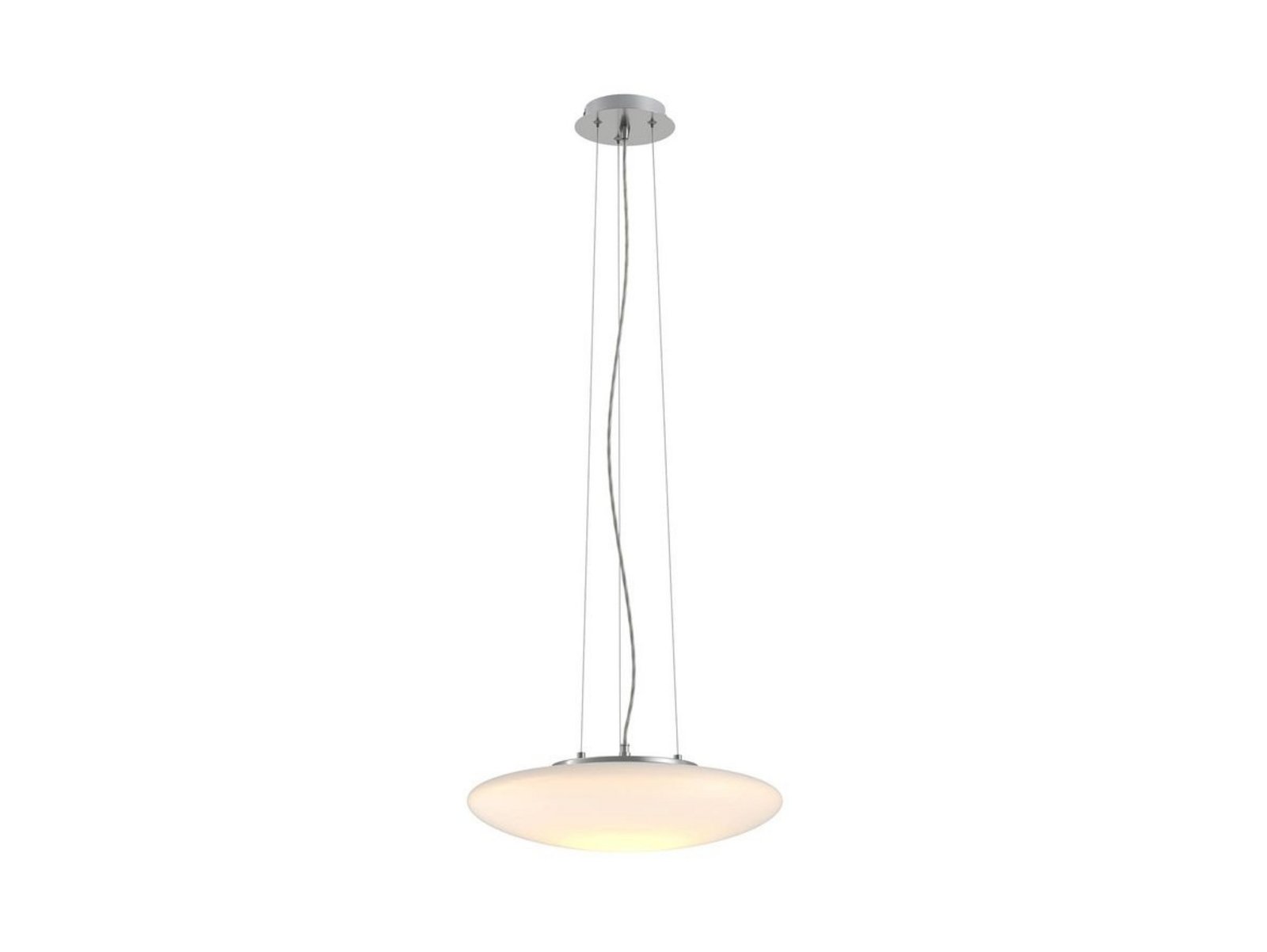 Gunda LED Závěsná Lampa Opal/Nickel - Lindby