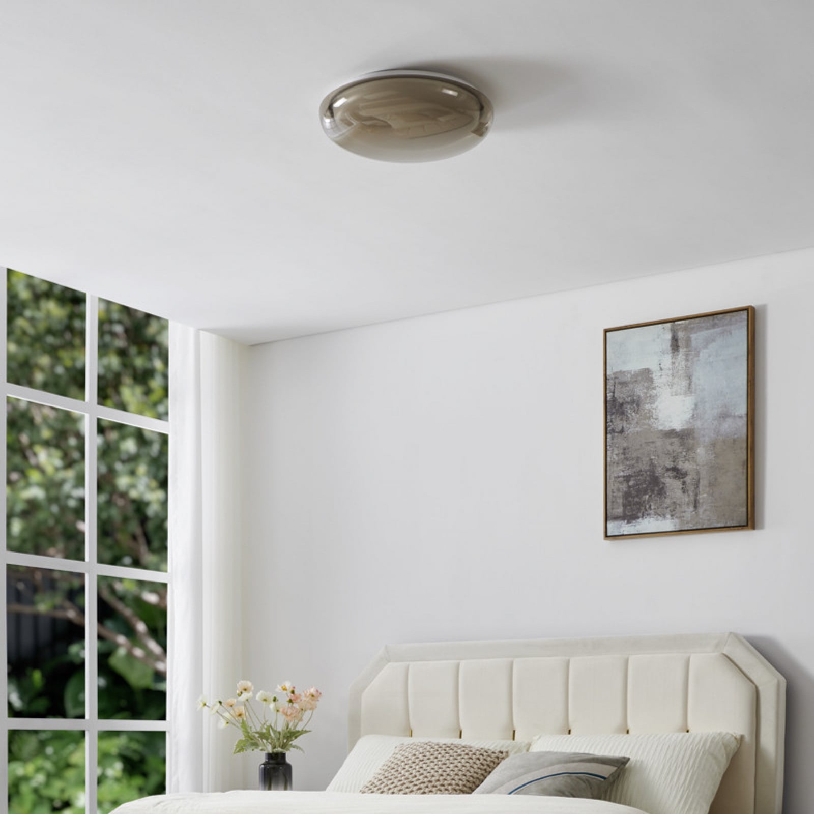 Plafón LED CONISTARINO de EGLO, marrón, Ø 40 cm, CCT Plafón LED CONISTARINO de EGLO, marrón, Ø 40 cm, CCT