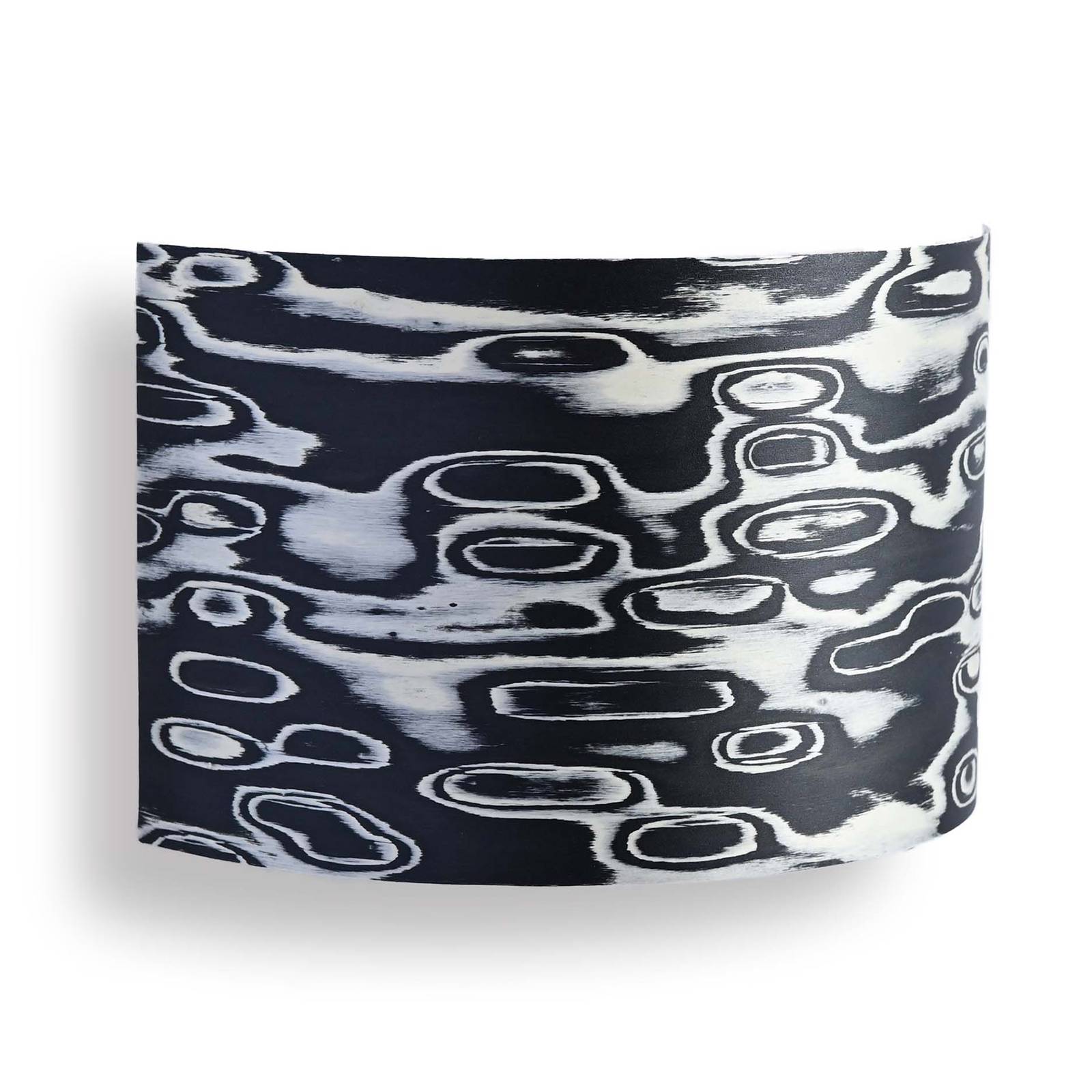 leuchtnatur - cortex kinkiet nero, do salonu / jadalni, drewno, metal, e27, 10w, szer. 26 cm, wys. 17 cm