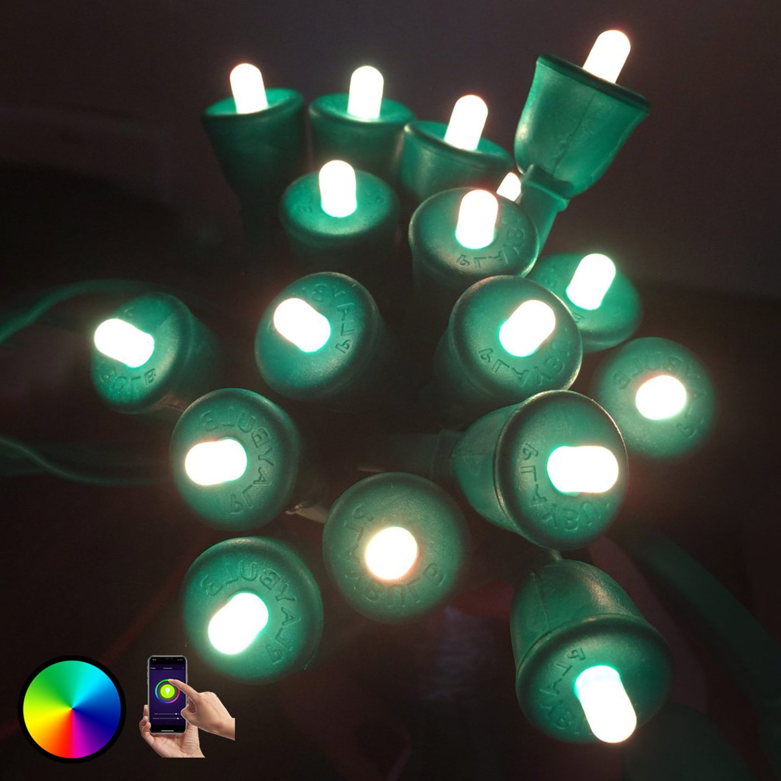 MiPow Playbulb String łańcuch LED 15 m, zielony