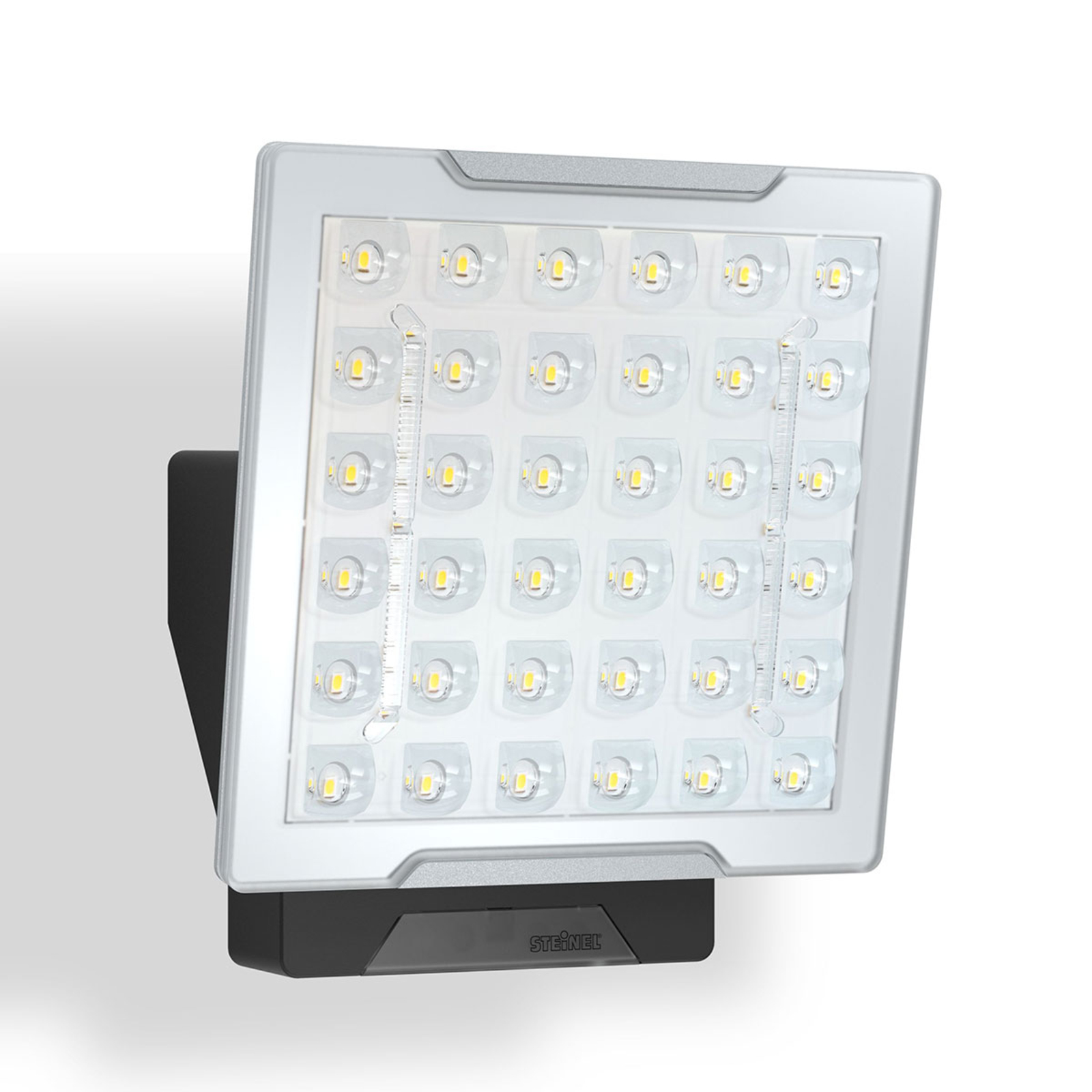 Steinel STEINEL XLED Pro Square SL outdoor spotlight black, plastic, aluminium, 24.8 W, energy efficiency: A+, W: 17.8 cm, H: 20.8 cm