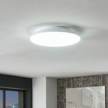 LED-loftlampe Azra, hvid, rund, IP54, Ø 25 cm