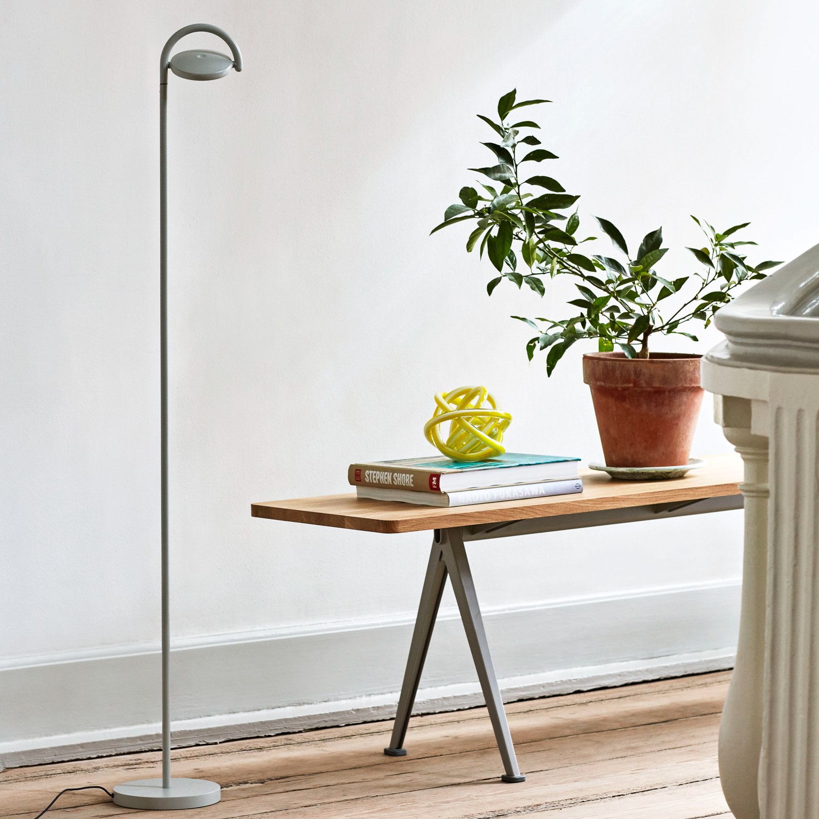Marselis Floor Lamp Ash grey - HAY